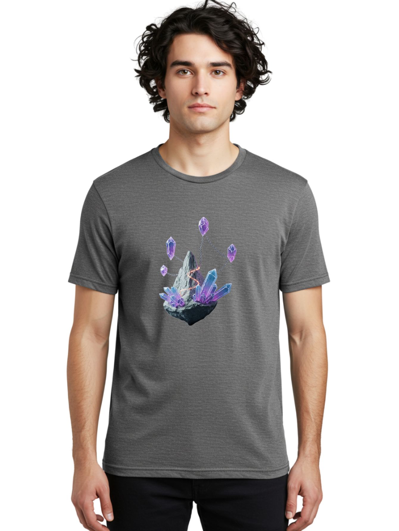 Crystal-Cluster-Necklace Men'S Graphic Tee, 100% Cotton, Comfortable Casual Summer Wear, Machine Washable, Vintage Camera, Old Camera, Antique Camera, Black Camera, Classic Photography, Photography Equipment, Nostalgic Device, Film Camera, Bak374
