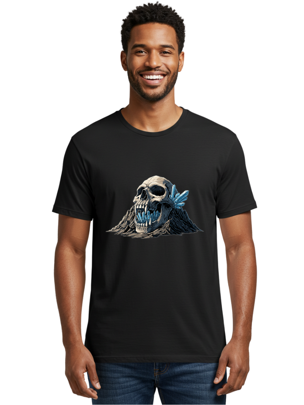 Crystal-Skull Men'S Graphic Tee, 100% Cotton, Comfortable Casual Summer Wear, Machine Washable, Vintage Camera, Old Camera, Antique Camera, Black Camera, Classic Photography, Photography Equipment, Nostalgic Device, Film Camera, Camera Art Bak376