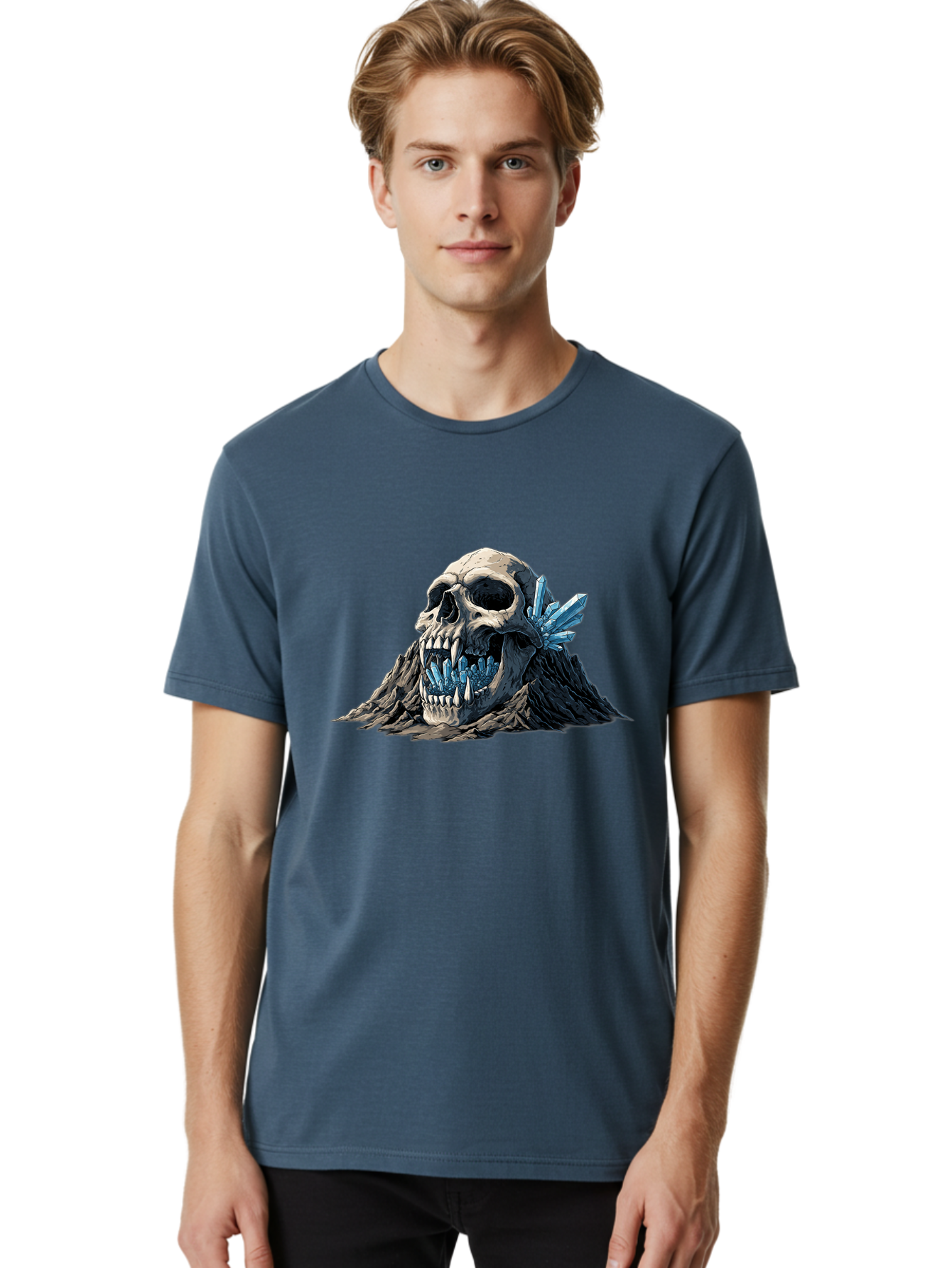 Crystal-Skull Men'S Graphic Tee, 100% Cotton, Comfortable Casual Summer Wear, Machine Washable, Vintage Camera, Old Camera, Antique Camera, Black Camera, Classic Photography, Photography Equipment, Nostalgic Device, Film Camera, Camera Art Bak376