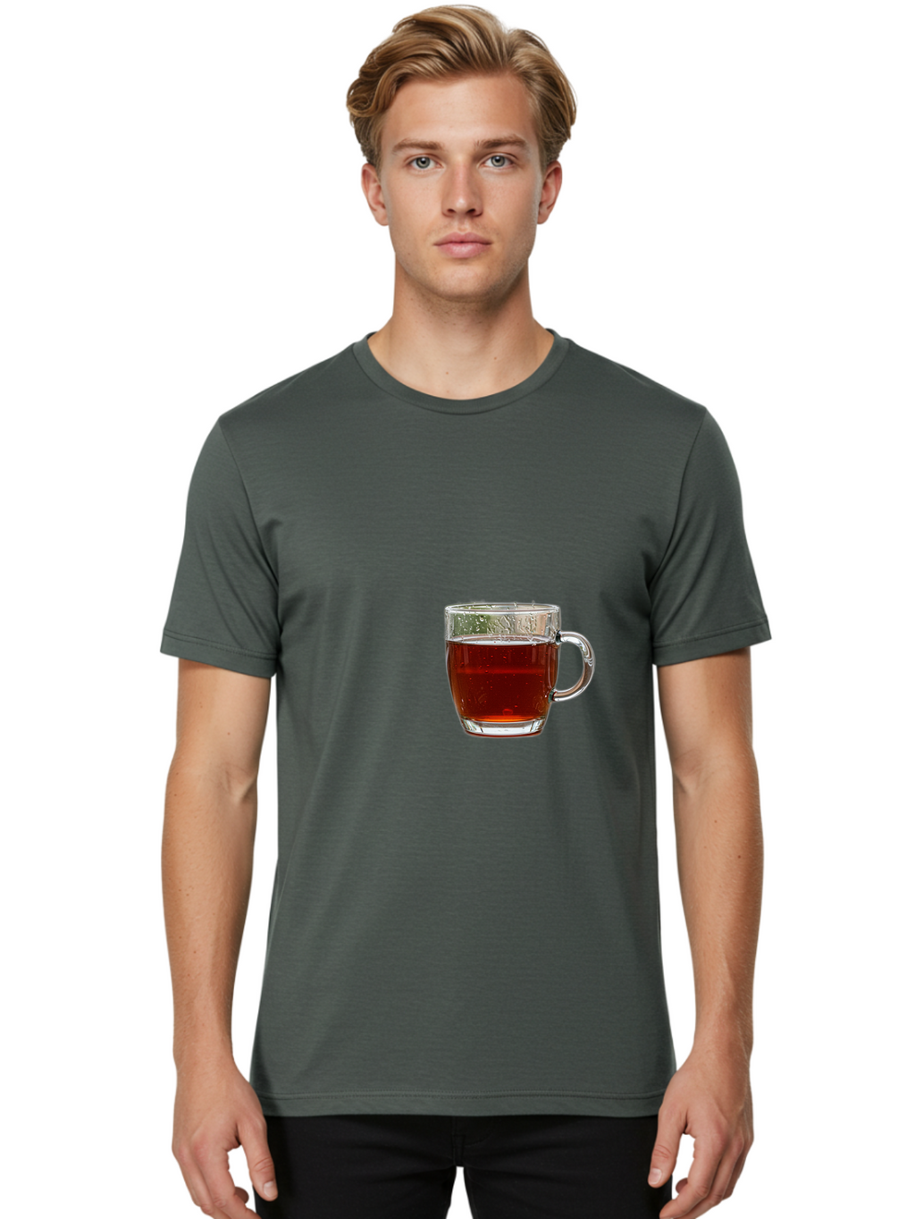 Cup-Of-Tea Men'S Graphic Tee, 100% Cotton, Comfortable Casual Summer Wear, Machine Washable, Vintage Camera, Old Camera, Antique Camera, Black Camera, Classic Photography, Photography Equipment, Nostalgic Device, Film Camera, Camera Art Bak379