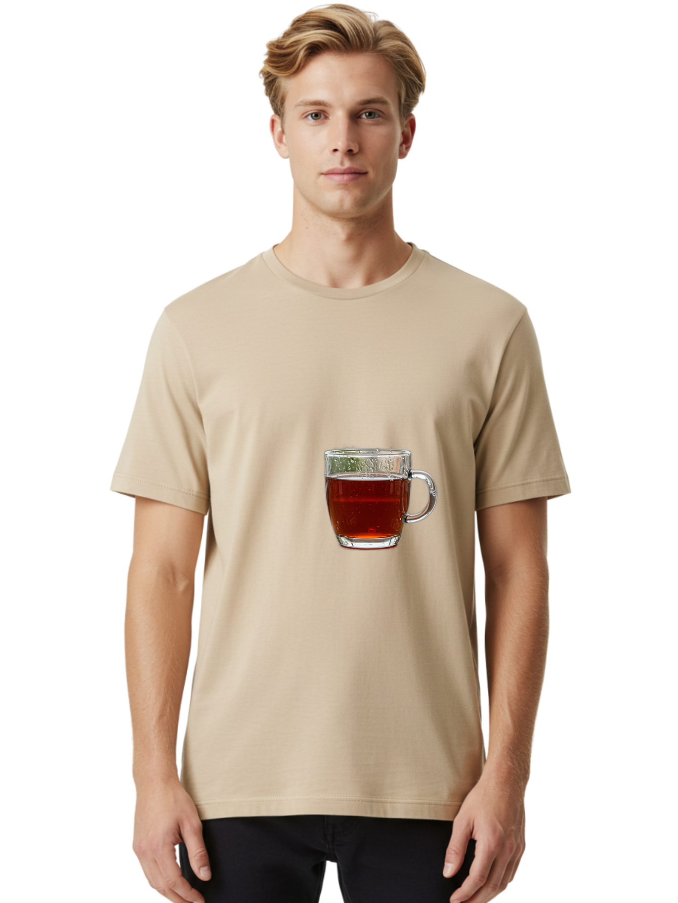 Cup-Of-Tea Men'S Graphic Tee, 100% Cotton, Comfortable Casual Summer Wear, Machine Washable, Vintage Camera, Old Camera, Antique Camera, Black Camera, Classic Photography, Photography Equipment, Nostalgic Device, Film Camera, Camera Art Bak379