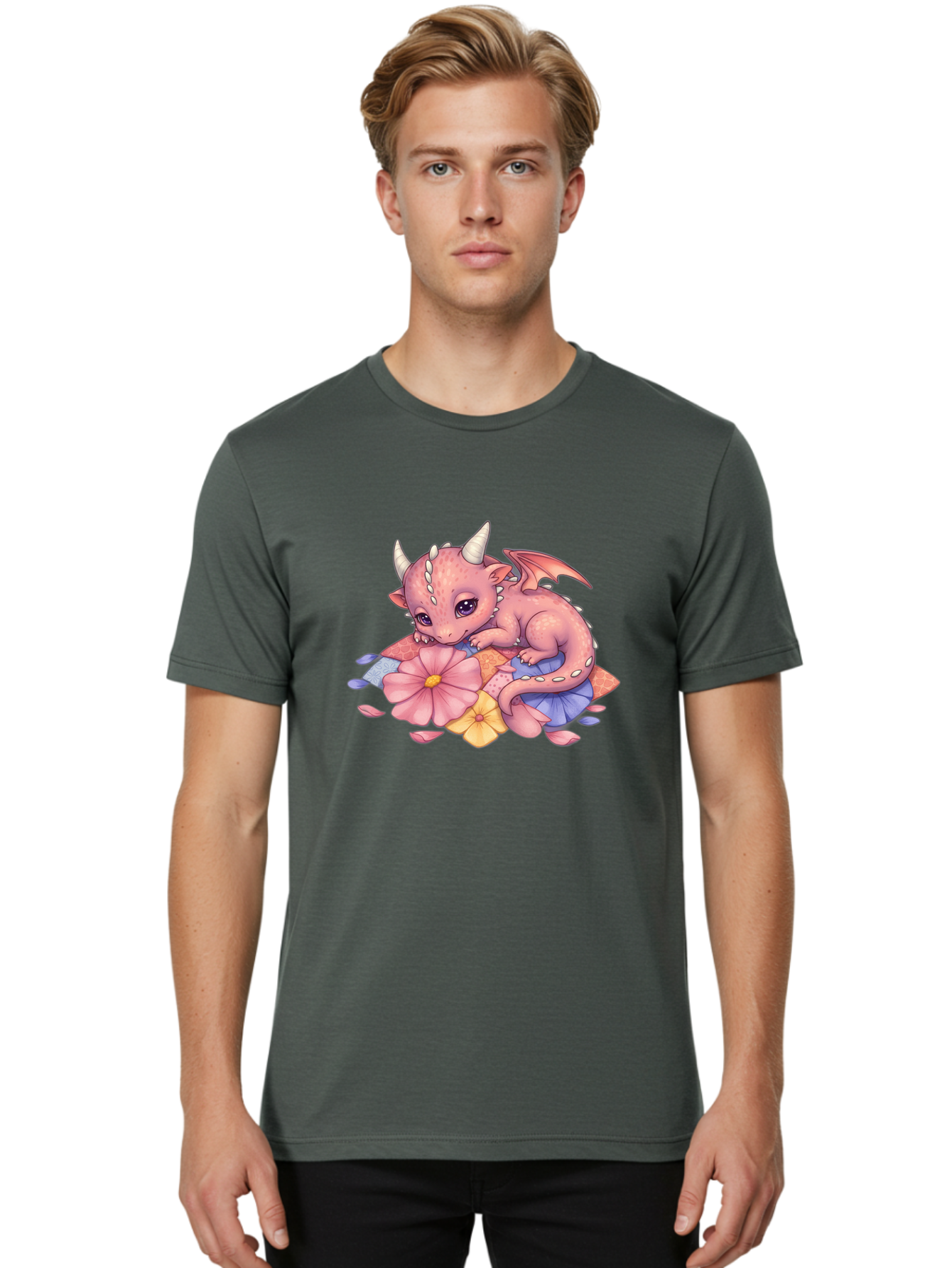 Cute-Pink-Dragon Men'S Graphic Tee, 100% Cotton, Comfortable Casual Summer Wear, Machine Washable, Vintage Camera, Old Camera, Antique Camera, Black Camera, Classic Photography, Photography Equipment, Nostalgic Device, Film Camera, Camera Art Bak385
