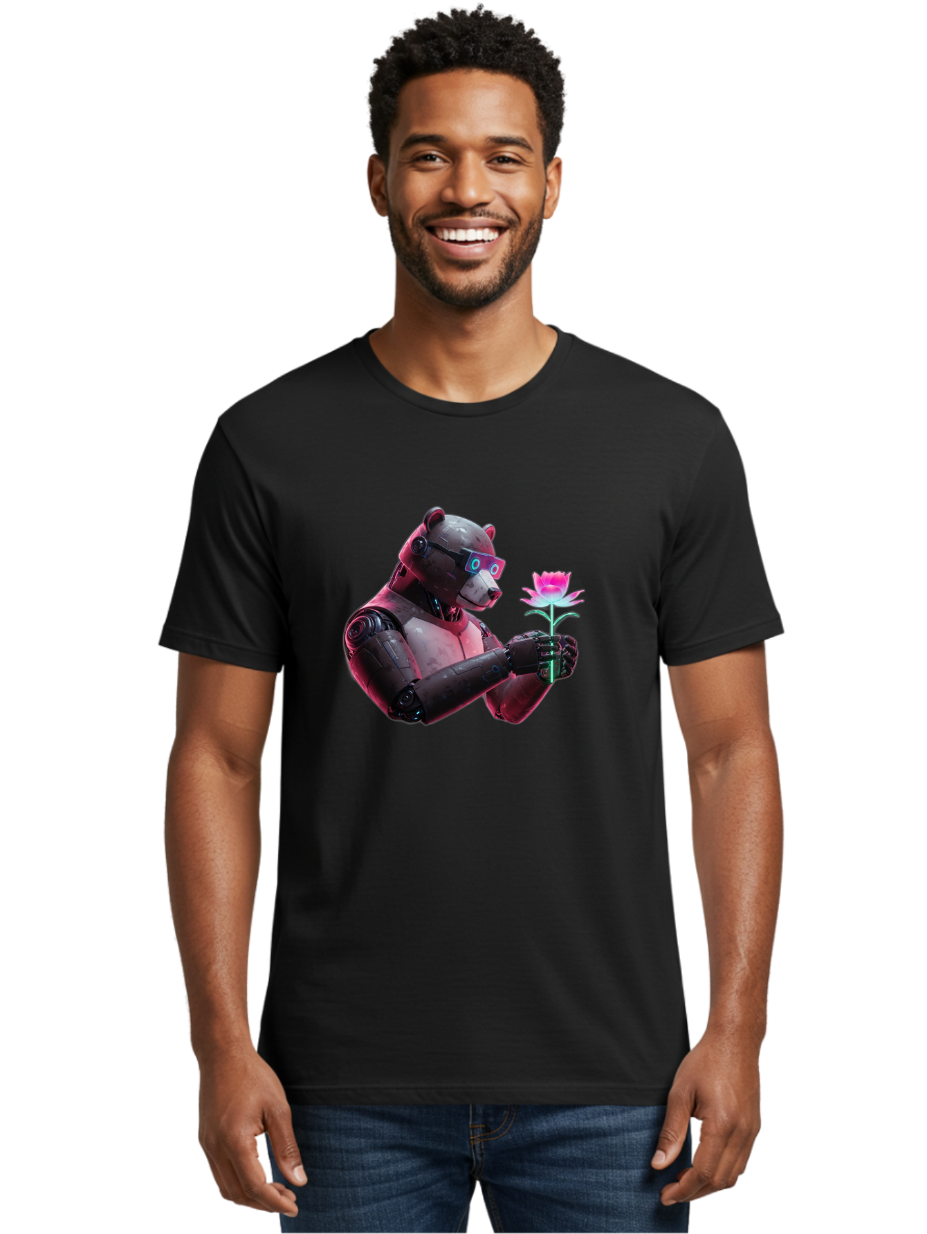 Cyber-Bear Men'S Graphic Tee, 100% Cotton, Comfortable Casual Summer Wear, Machine Washable, Vintage Camera, Old Camera, Antique Camera, Black Camera, Classic Photography, Photography Equipment, Nostalgic Device, Film Camera, Camera Art Bak386