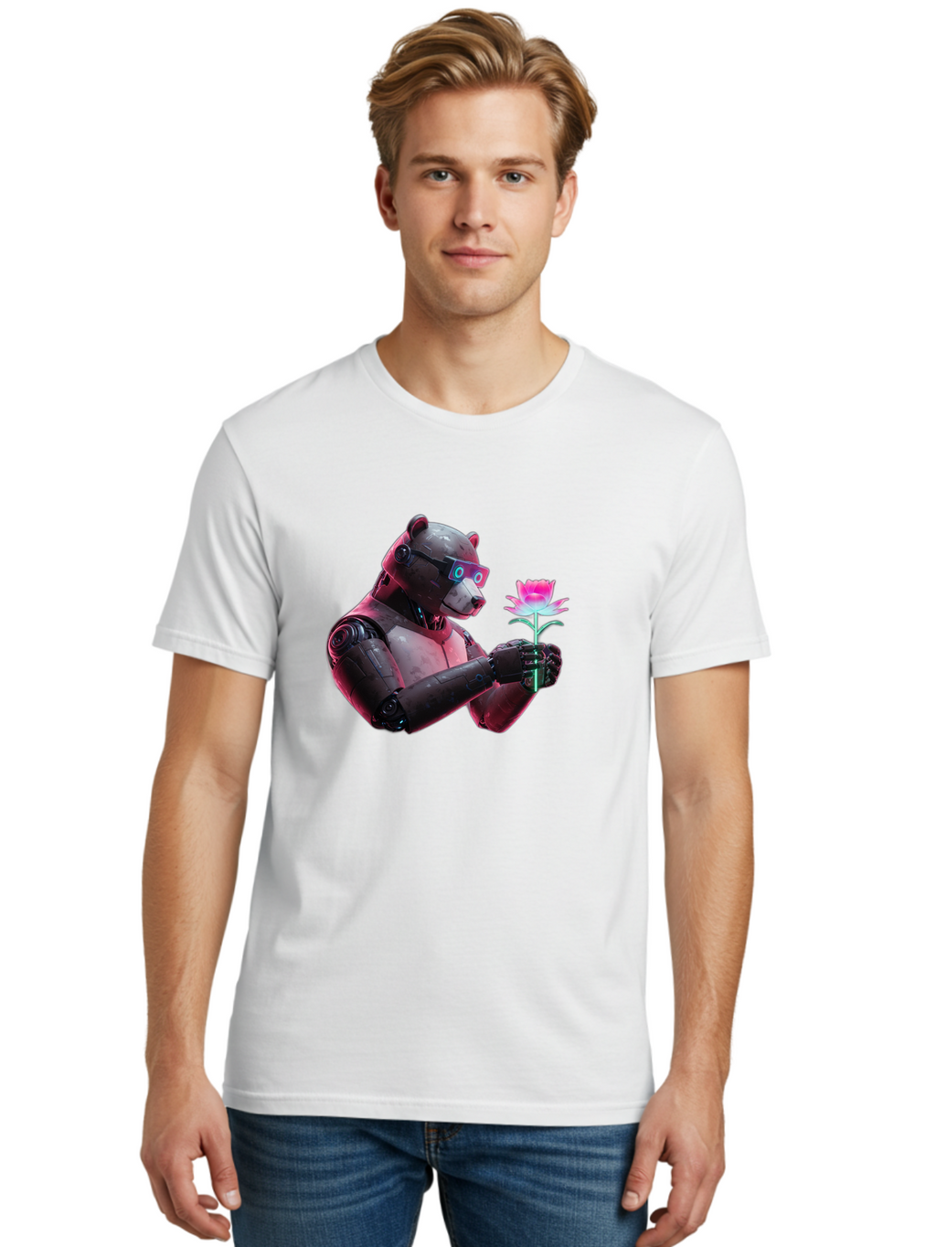 Cyber-Bear Men'S Graphic Tee, 100% Cotton, Comfortable Casual Summer Wear, Machine Washable, Vintage Camera, Old Camera, Antique Camera, Black Camera, Classic Photography, Photography Equipment, Nostalgic Device, Film Camera, Camera Art Bak386