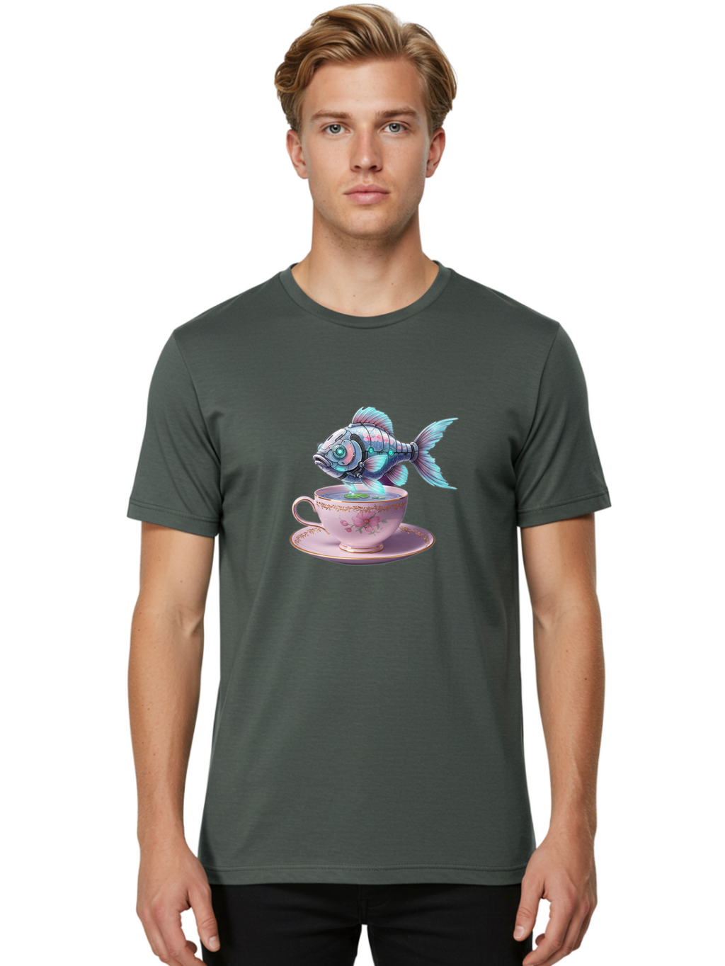 Cyber-Fish Men'S Graphic Tee, 100% Cotton, Comfortable Casual Summer Wear, Machine Washable, Vintage Camera, Old Camera, Antique Camera, Black Camera, Classic Photography, Photography Equipment, Nostalgic Device, Film Camera, Camera Art Bak387