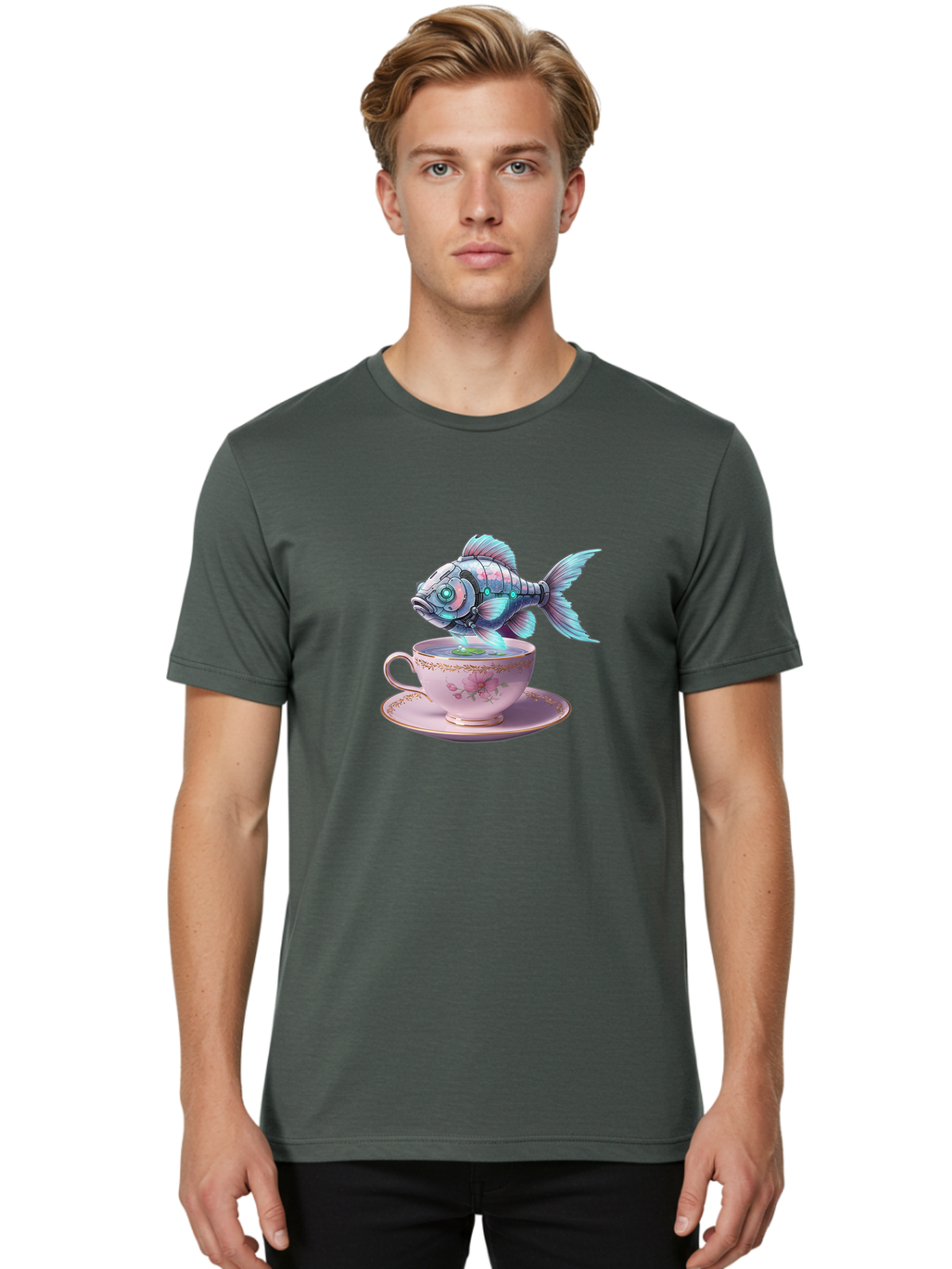 Cyber-Fish Men'S Graphic Tee, 100% Cotton, Comfortable Casual Summer Wear, Machine Washable, Vintage Camera, Old Camera, Antique Camera, Black Camera, Classic Photography, Photography Equipment, Nostalgic Device, Film Camera, Camera Art Bak387
