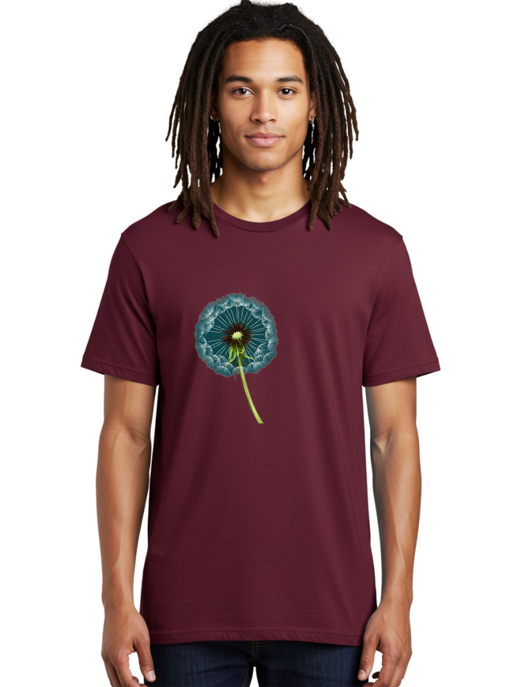Dandelion-Seedhead-1 Men'S Graphic Tee, 100% Cotton, Comfortable Casual Summer Wear, Machine Washable, Vintage Camera, Old Camera, Antique Camera, Black Camera, Classic Photography, Photography Equipment, Nostalgic Device, Film Camera, Bak398