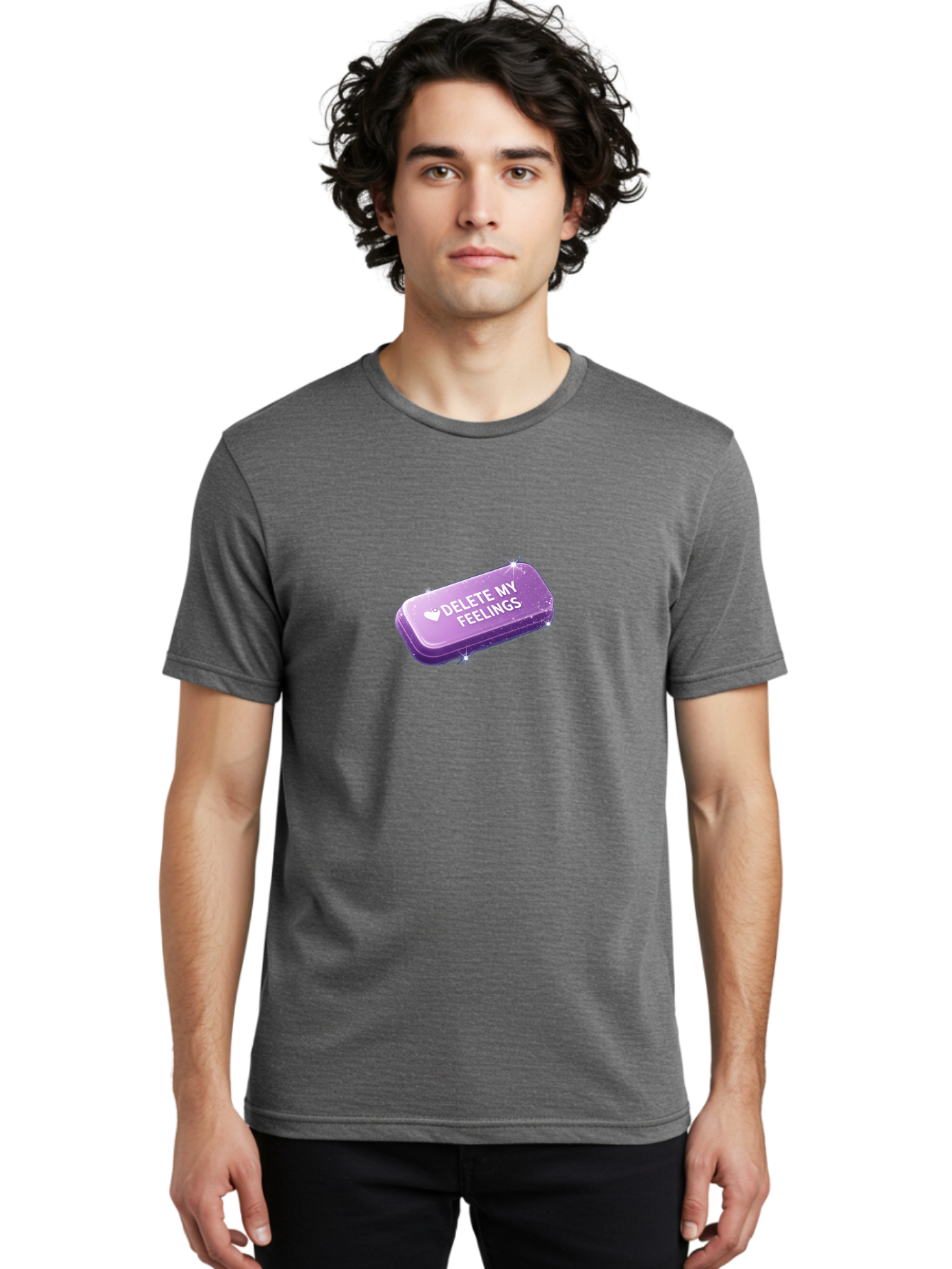 Delete-My-Feelings-1 Men'S Graphic Tee, 100% Cotton, Comfortable Casual Summer Wear, Machine Washable, Vintage Camera, Old Camera, Antique Camera, Black Camera, Classic Photography, Photography Equipment, Nostalgic Device, Film Camera, Bak404