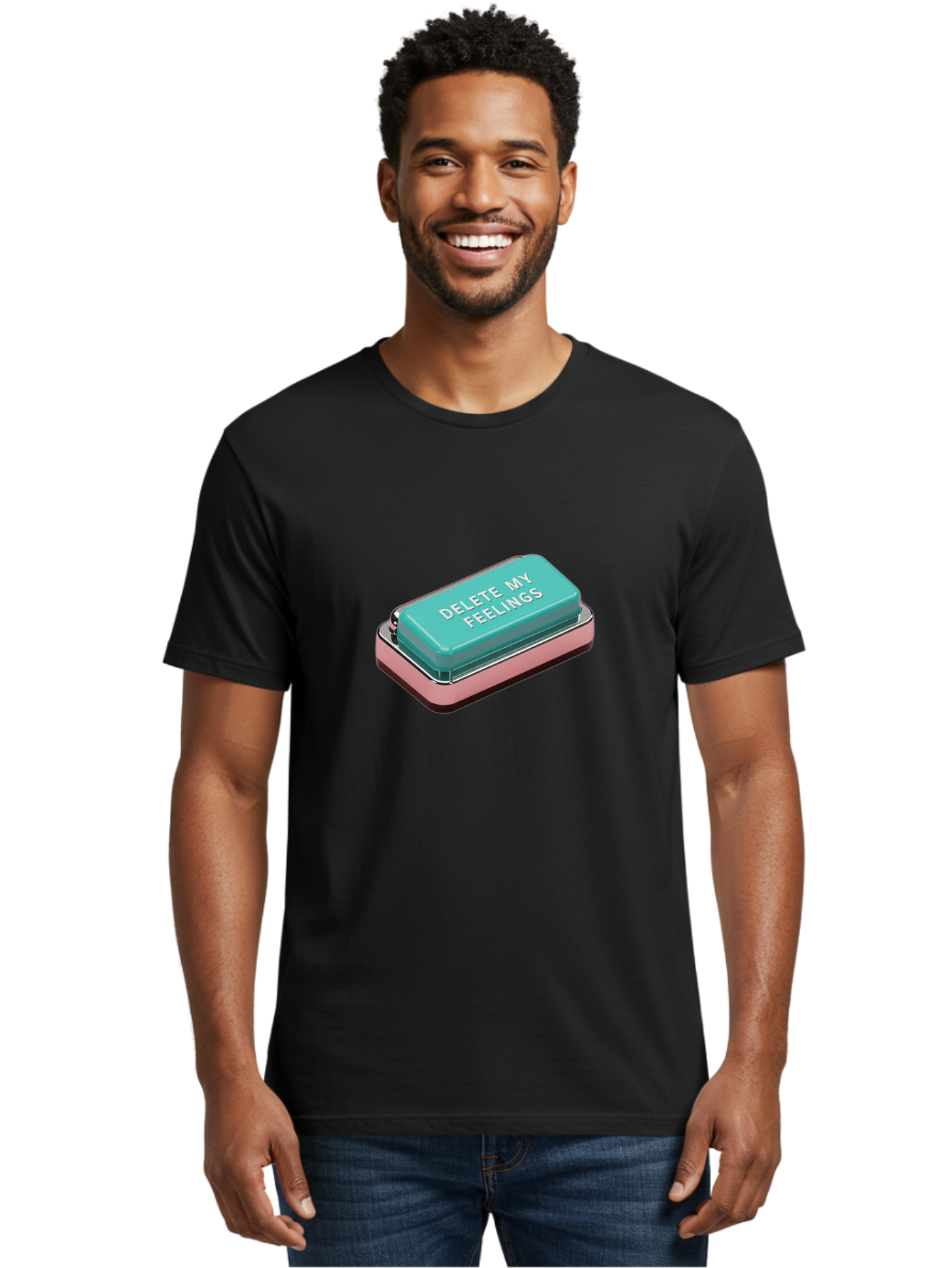 Delete-My-Feelings Men'S Graphic Tee, 100% Cotton, Comfortable Casual Summer Wear, Machine Washable, Vintage Camera, Old Camera, Antique Camera, Black Camera, Classic Photography, Photography Equipment, Nostalgic Device, Film Camera, Bak406