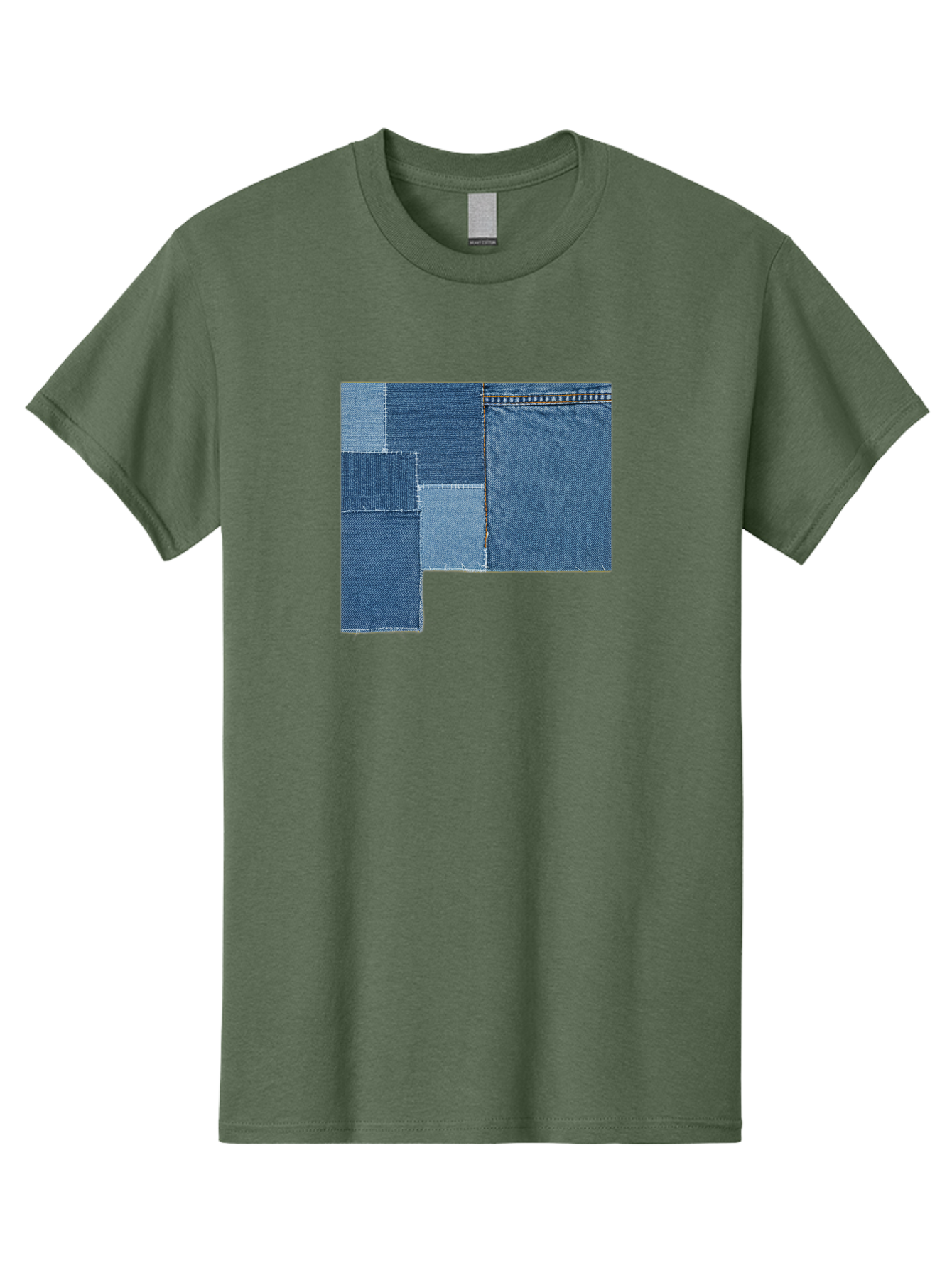 Denim-Patches Men'S Graphic Tee, 100% Cotton, Comfortable Casual Summer Wear, Machine Washable, Vintage Camera, Old Camera, Antique Camera, Black Camera, Classic Photography, Photography Equipment, Nostalgic Device, Film Camera, Camera Art Bak408
