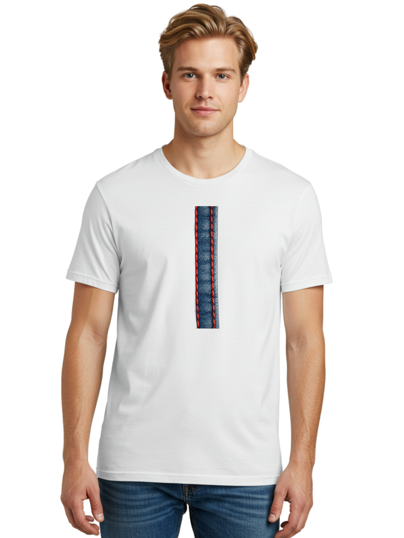 Denim-Strip Men'S Graphic Tee, 100% Cotton, Comfortable Casual Summer Wear, Machine Washable, Vintage Camera, Old Camera, Antique Camera, Black Camera, Classic Photography, Photography Equipment, Nostalgic Device, Film Camera, Camera Art Bak409