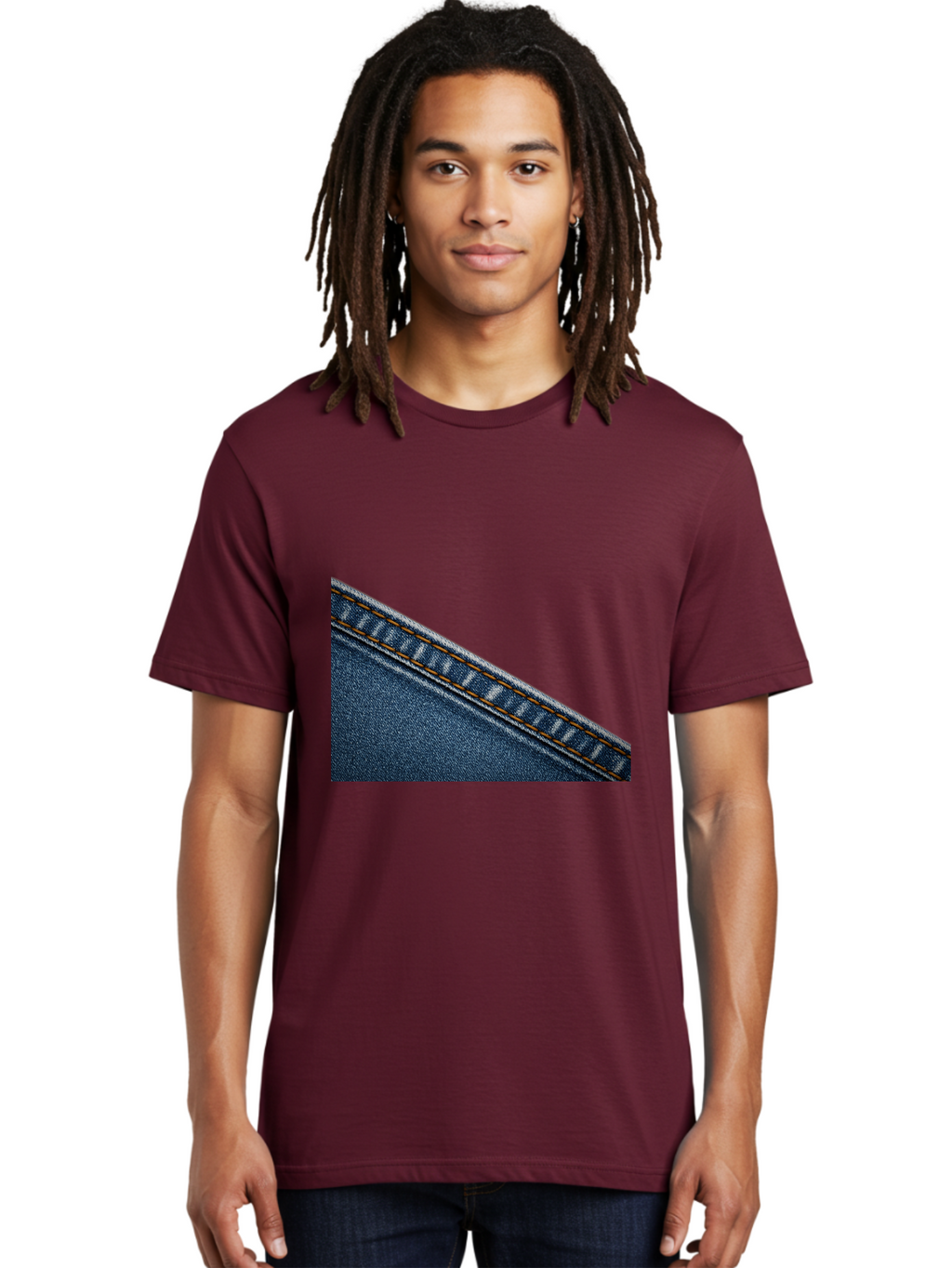 Denim Men'S Graphic Tee, 100% Cotton, Comfortable Casual Summer Wear, Machine Washable, Vintage Camera, Old Camera, Antique Camera, Black Camera, Classic Photography, Photography Equipment, Nostalgic Device, Film Camera, Camera Art Bak410