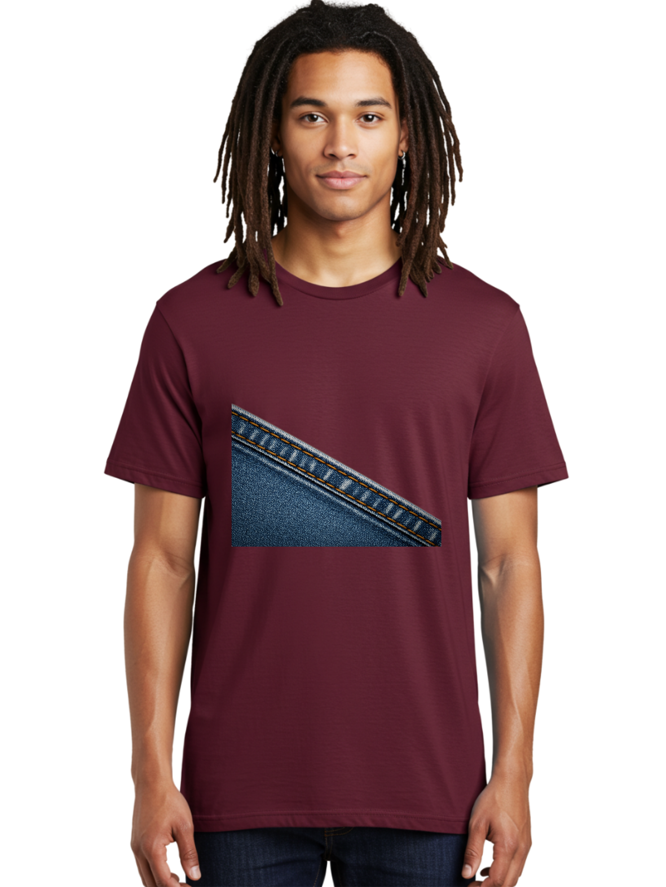 Denim Men'S Graphic Tee, 100% Cotton, Comfortable Casual Summer Wear, Machine Washable, Vintage Camera, Old Camera, Antique Camera, Black Camera, Classic Photography, Photography Equipment, Nostalgic Device, Film Camera, Camera Art Bak410