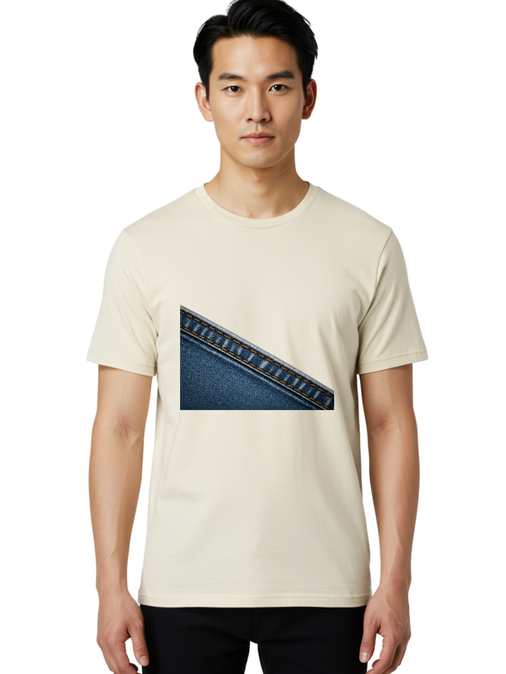 Denim Men'S Graphic Tee, 100% Cotton, Comfortable Casual Summer Wear, Machine Washable, Vintage Camera, Old Camera, Antique Camera, Black Camera, Classic Photography, Photography Equipment, Nostalgic Device, Film Camera, Camera Art Bak410