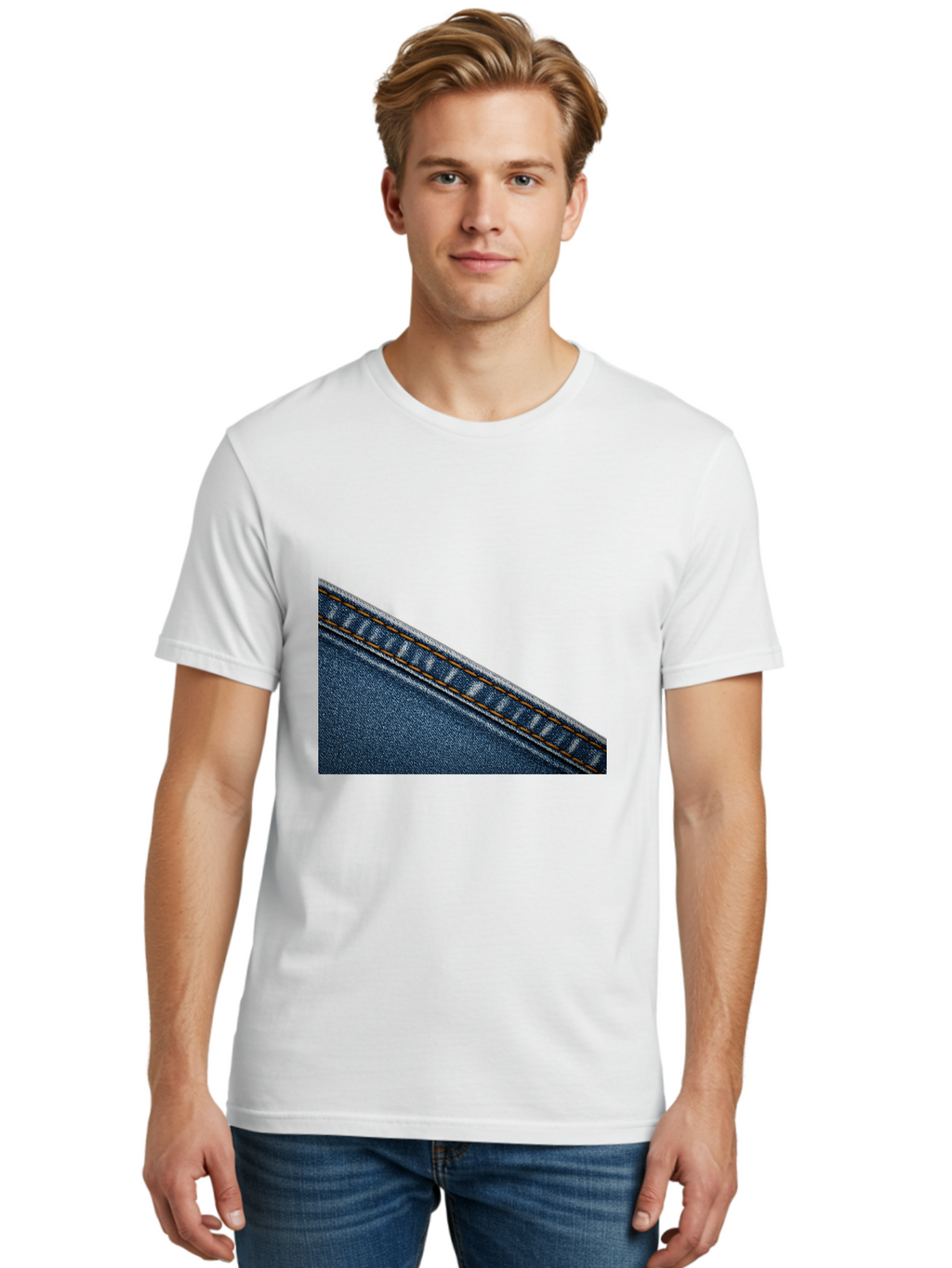Denim Men'S Graphic Tee, 100% Cotton, Comfortable Casual Summer Wear, Machine Washable, Vintage Camera, Old Camera, Antique Camera, Black Camera, Classic Photography, Photography Equipment, Nostalgic Device, Film Camera, Camera Art Bak410