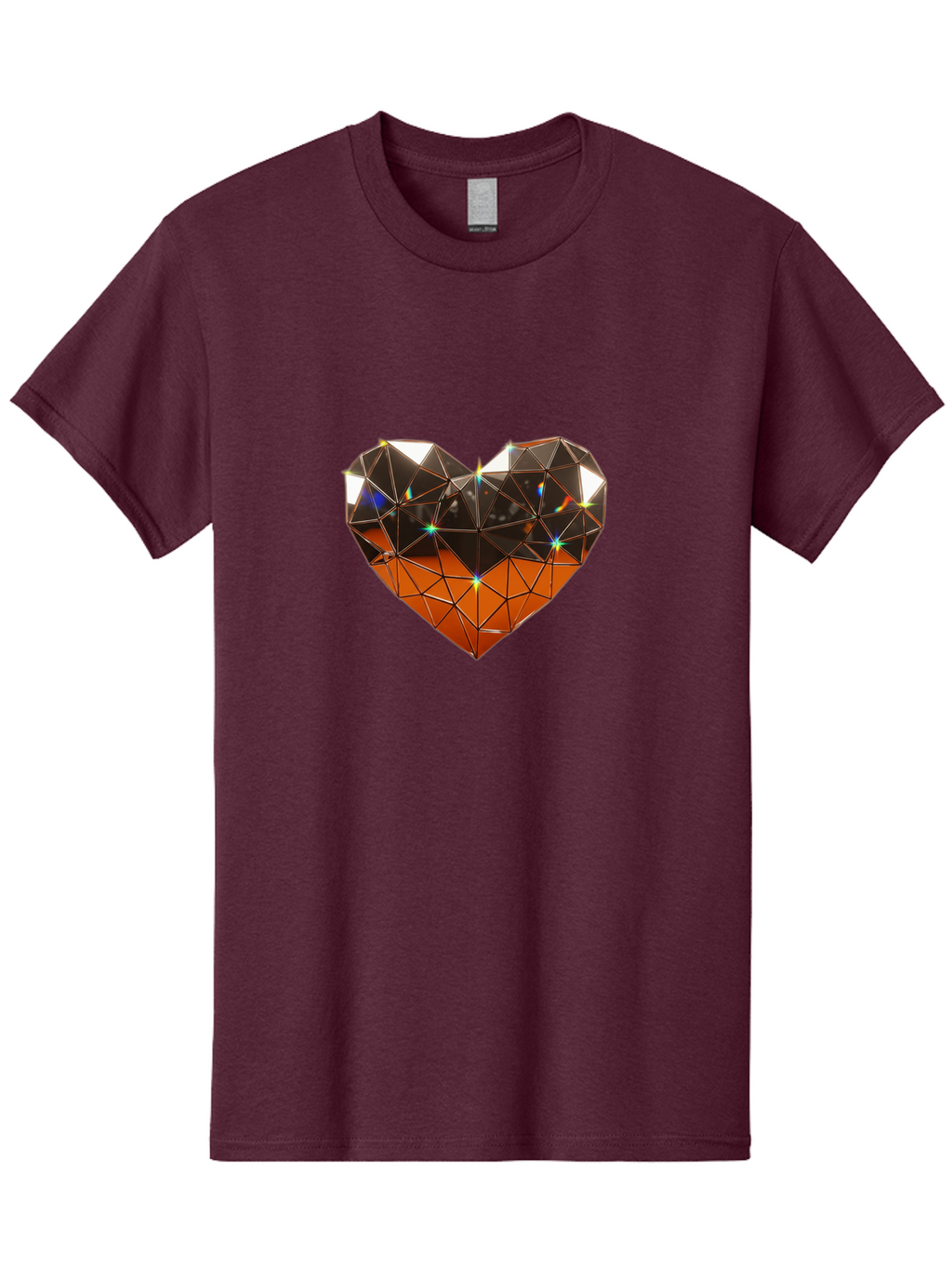 Diamond-Heart-1 Men'S Graphic Tee, 100% Cotton, Comfortable Casual Summer Wear, Machine Washable, Vintage Camera, Old Camera, Antique Camera, Black Camera, Classic Photography, Photography Equipment, Nostalgic Device, Film Camera, Camera Art Bak412