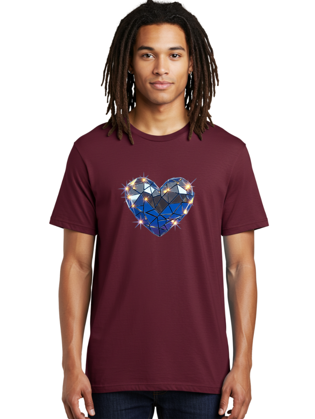 Diamond-Heart-3 Men'S Graphic Tee, 100% Cotton, Comfortable Casual Summer Wear, Machine Washable, Vintage Camera, Old Camera, Antique Camera, Black Camera, Classic Photography, Photography Equipment, Nostalgic Device, Film Camera, Camera Art Bak414
