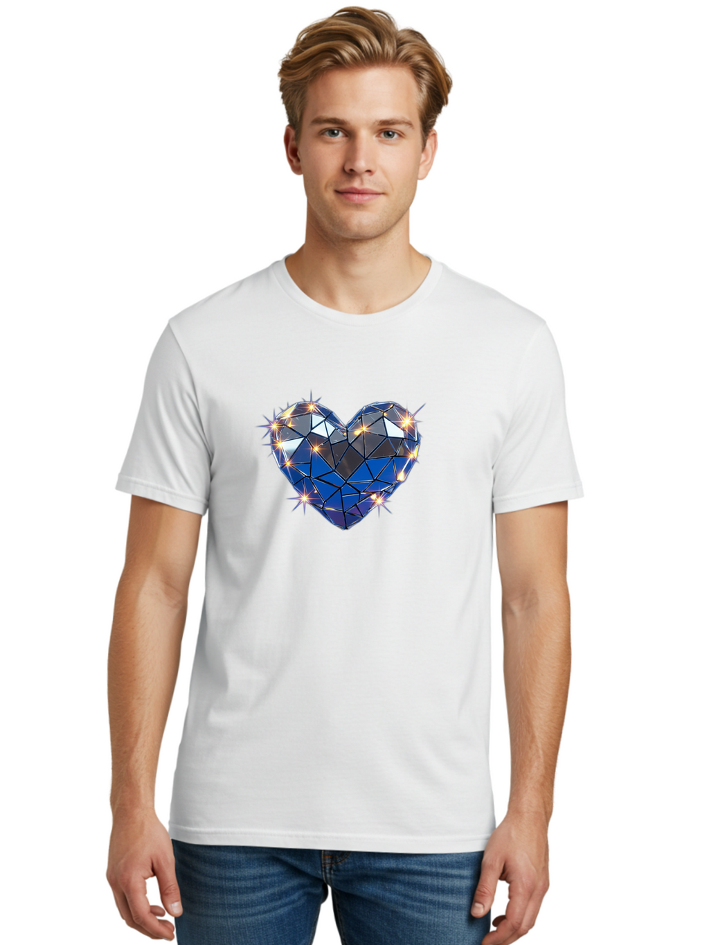 Diamond-Heart-3 Men'S Graphic Tee, 100% Cotton, Comfortable Casual Summer Wear, Machine Washable, Vintage Camera, Old Camera, Antique Camera, Black Camera, Classic Photography, Photography Equipment, Nostalgic Device, Film Camera, Camera Art Bak414
