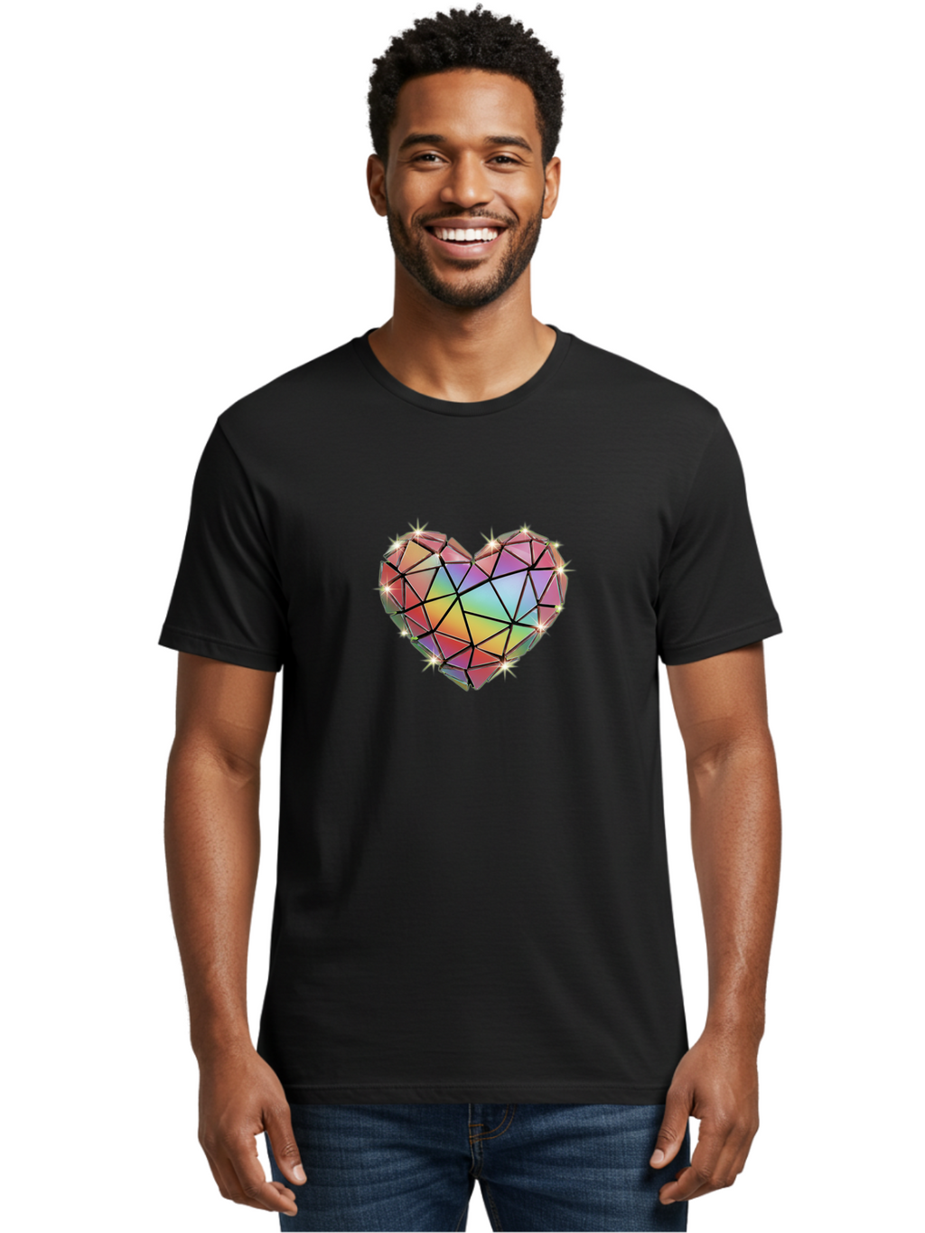 Diamond-Heart-4 Men'S Graphic Tee, 100% Cotton, Comfortable Casual Summer Wear, Machine Washable, Vintage Camera, Old Camera, Antique Camera, Black Camera, Classic Photography, Photography Equipment, Nostalgic Device, Film Camera, Camera Art Bak415