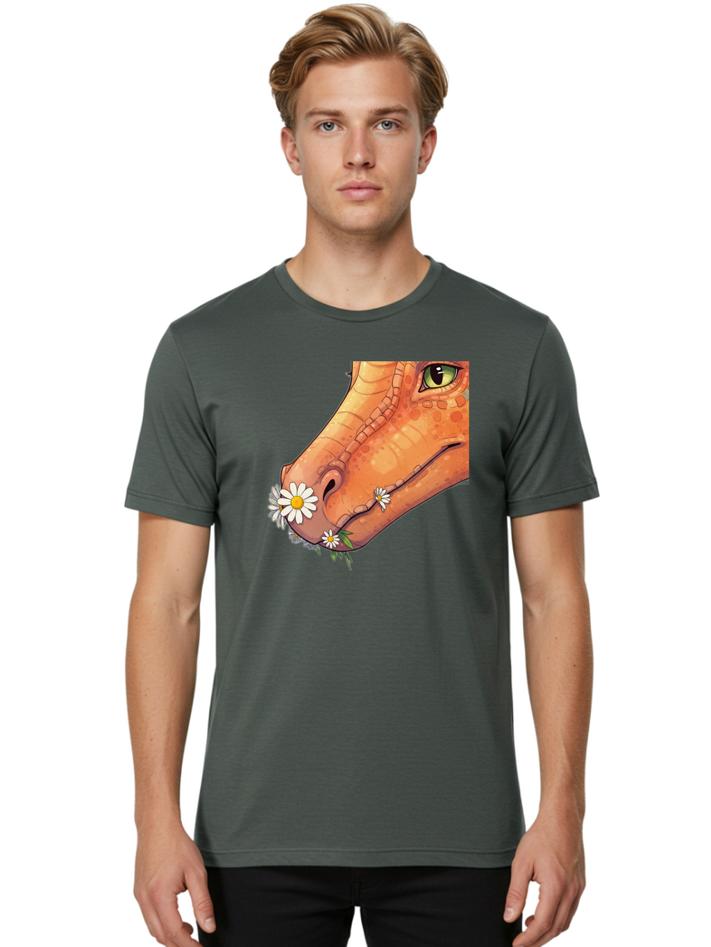 Dinosaur-Head Men'S Graphic Tee, 100% Cotton, Comfortable Casual Summer Wear, Machine Washable, Vintage Camera, Old Camera, Antique Camera, Black Camera, Classic Photography, Photography Equipment, Nostalgic Device, Film Camera, Camera Art Bak420