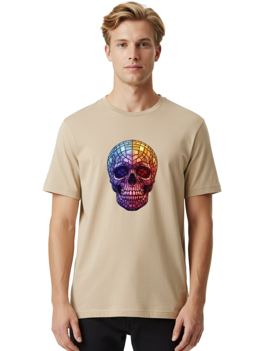Disco-Ball-Skull-4 Men'S Graphic Tee, 100% Cotton, Comfortable Casual Summer Wear, Machine Washable, Vintage Camera, Old Camera, Antique Camera, Black Camera, Classic Photography, Photography Equipment, Nostalgic Device, Film Camera, Bak424