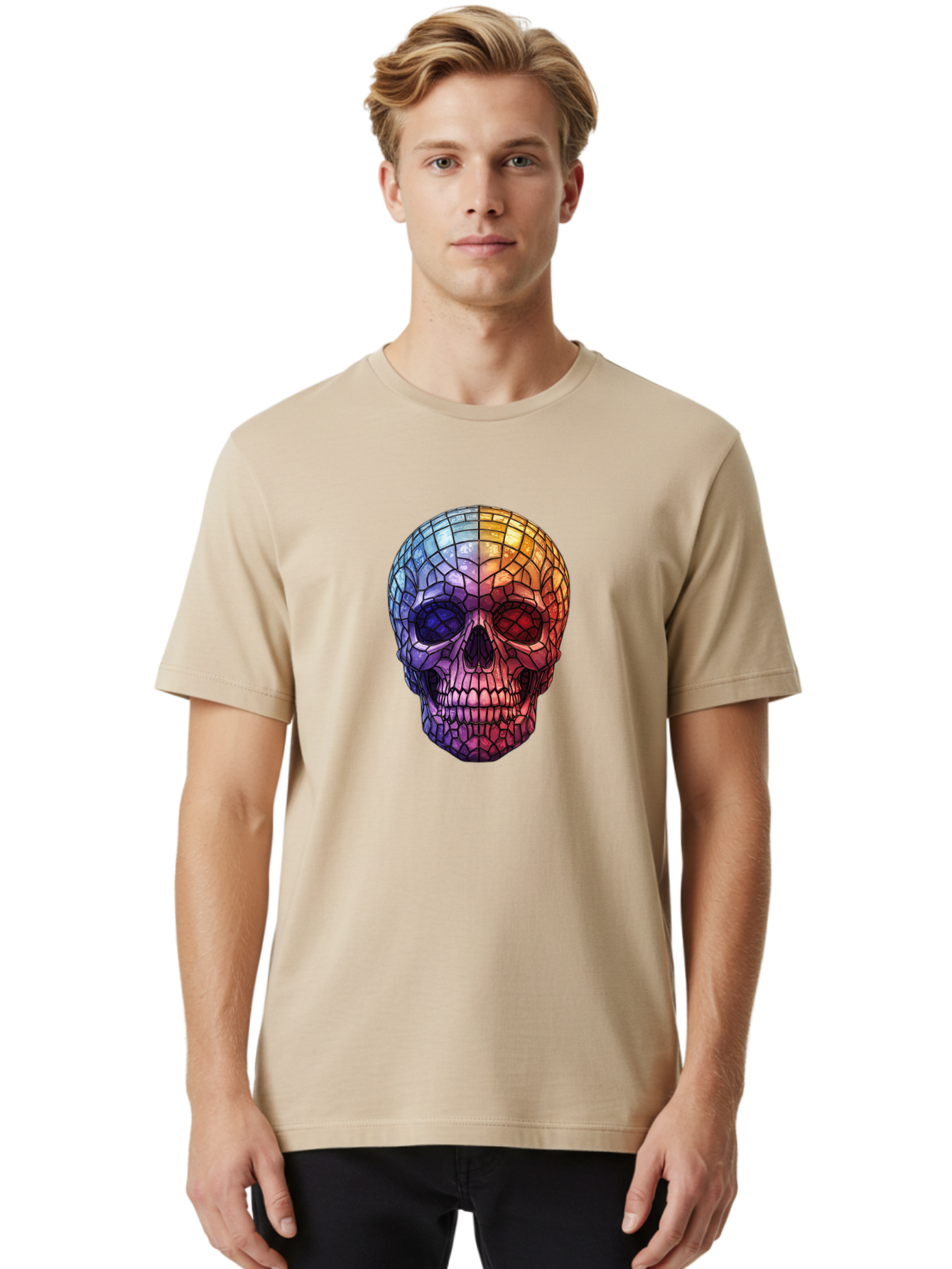Disco-Ball-Skull-4 Men'S Graphic Tee, 100% Cotton, Comfortable Casual Summer Wear, Machine Washable, Vintage Camera, Old Camera, Antique Camera, Black Camera, Classic Photography, Photography Equipment, Nostalgic Device, Film Camera, Bak424