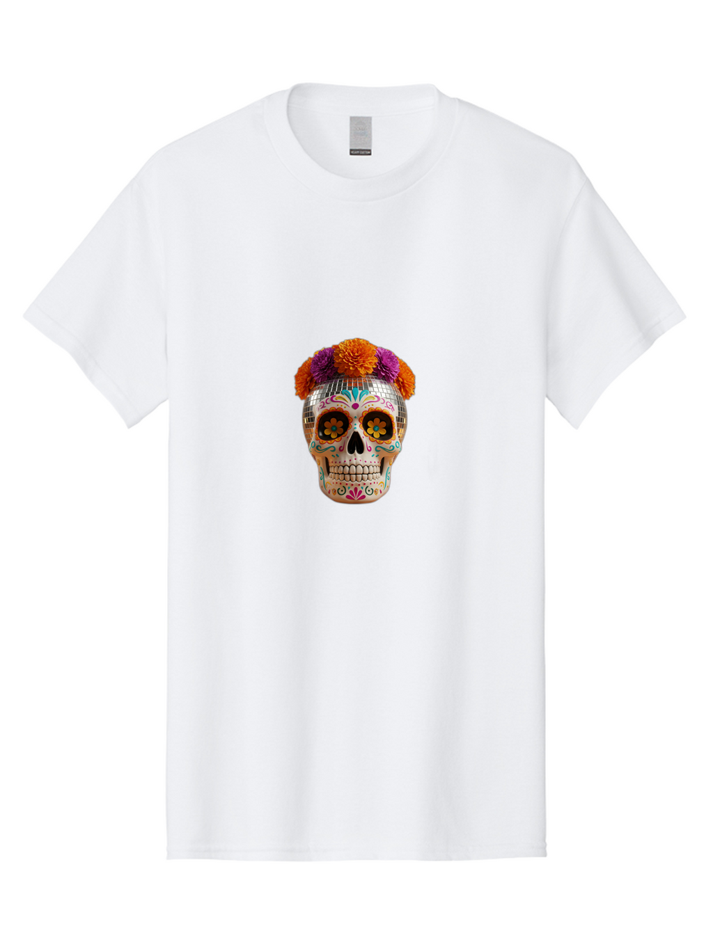Disco-Sugar-Skull Men'S Graphic Tee, 100% Cotton, Comfortable Casual Summer Wear, Machine Washable, Vintage Camera, Old Camera, Antique Camera, Black Camera, Classic Photography, Photography Equipment, Nostalgic Device, Film Camera, Camera Art Bak431