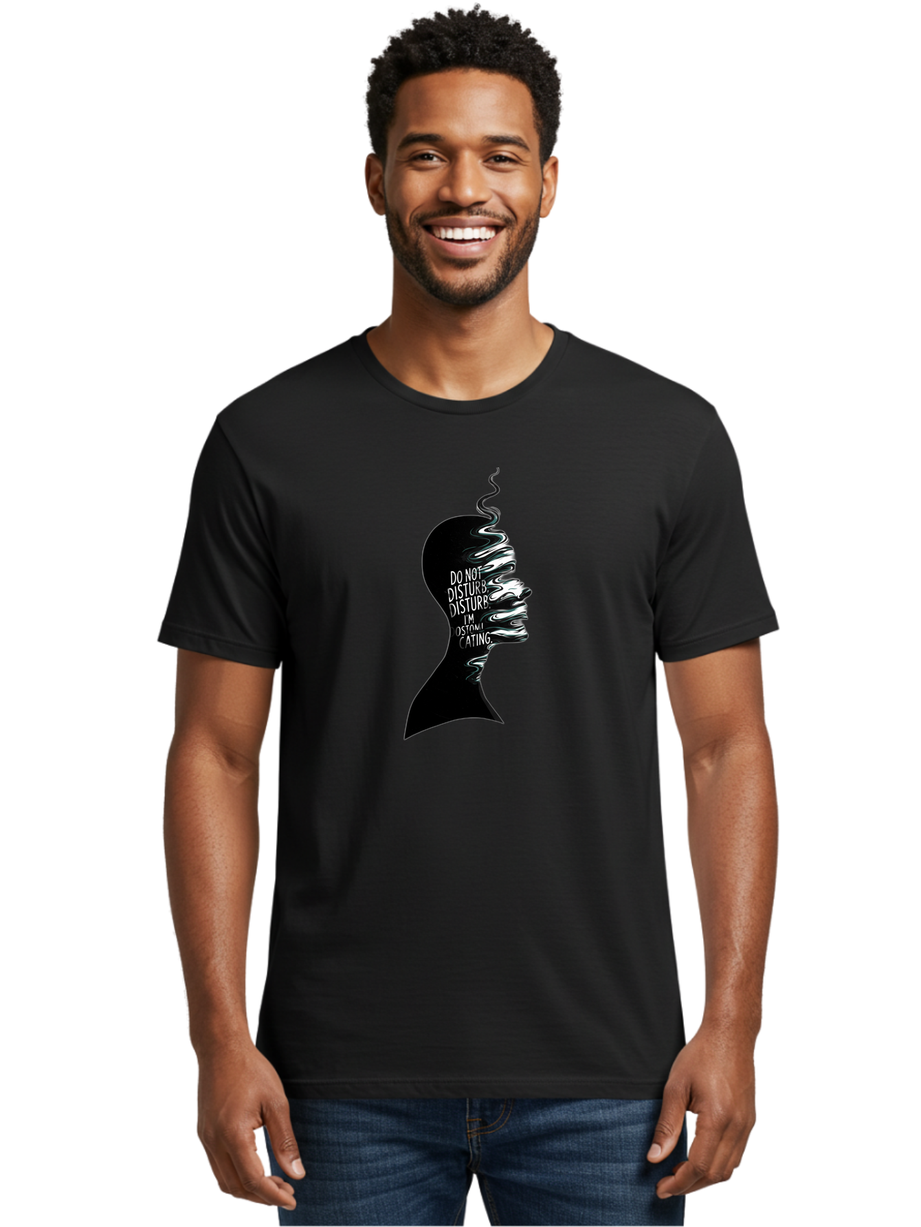 Do-Not-Disturb-I-M-Contemplating Men'S Graphic Tee, 100% Cotton, Comfortable Casual Summer Wear, Machine Washable, Vintage Camera, Old Camera, Antique Camera, Black Camera, Classic Photography, Photography Equipment, Nostalgic Device, Bak433
