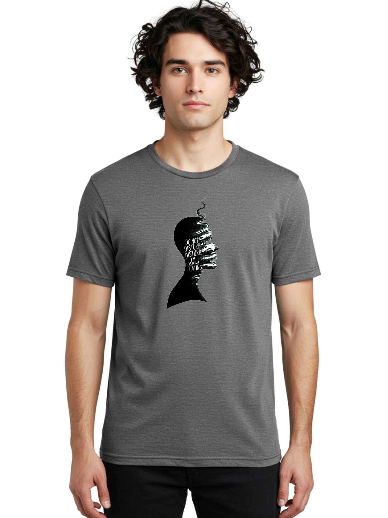 Do-Not-Disturb-I-M-Contemplating Men'S Graphic Tee, 100% Cotton, Comfortable Casual Summer Wear, Machine Washable, Vintage Camera, Old Camera, Antique Camera, Black Camera, Classic Photography, Photography Equipment, Nostalgic Device, Bak433