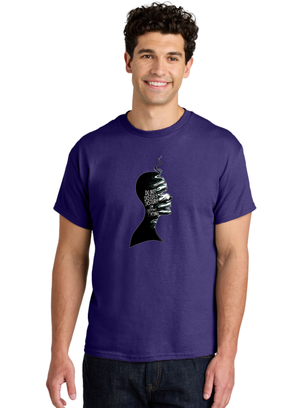 Do-Not-Disturb-I-M-Contemplating Men'S Graphic Tee, 100% Cotton, Comfortable Casual Summer Wear, Machine Washable, Vintage Camera, Old Camera, Antique Camera, Black Camera, Classic Photography, Photography Equipment, Nostalgic Device, Bak433