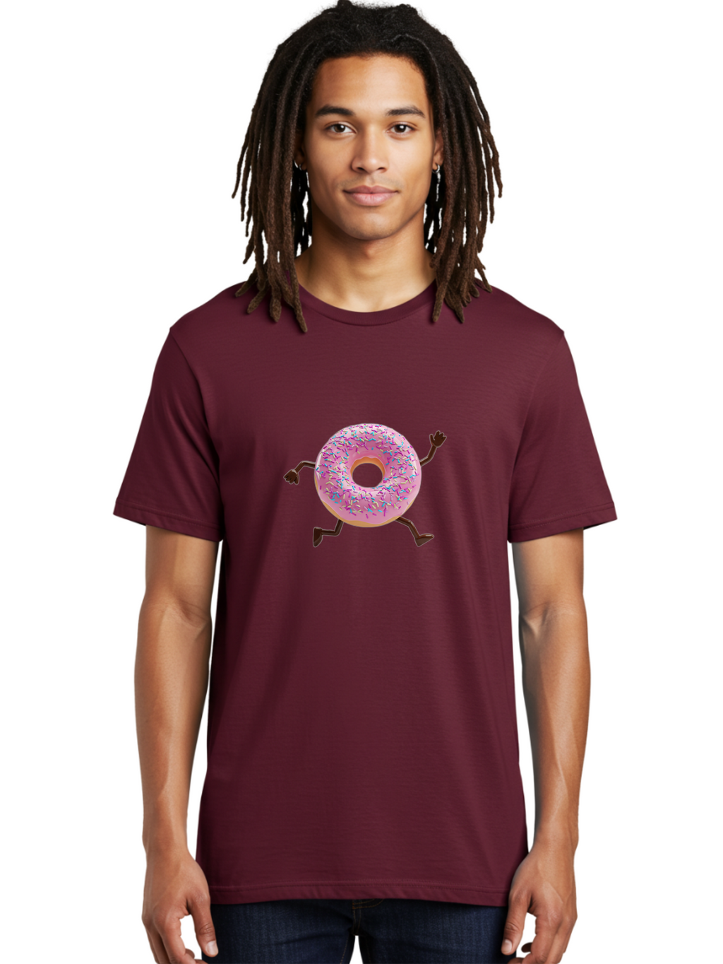 Donut-With-Arms-And-Legs Men'S Graphic Tee, 100% Cotton, Comfortable Casual Summer Wear, Machine Washable, Vintage Camera, Old Camera, Antique Camera, Black Camera, Classic Photography, Photography Equipment, Nostalgic Device, Film Camera, Bak442