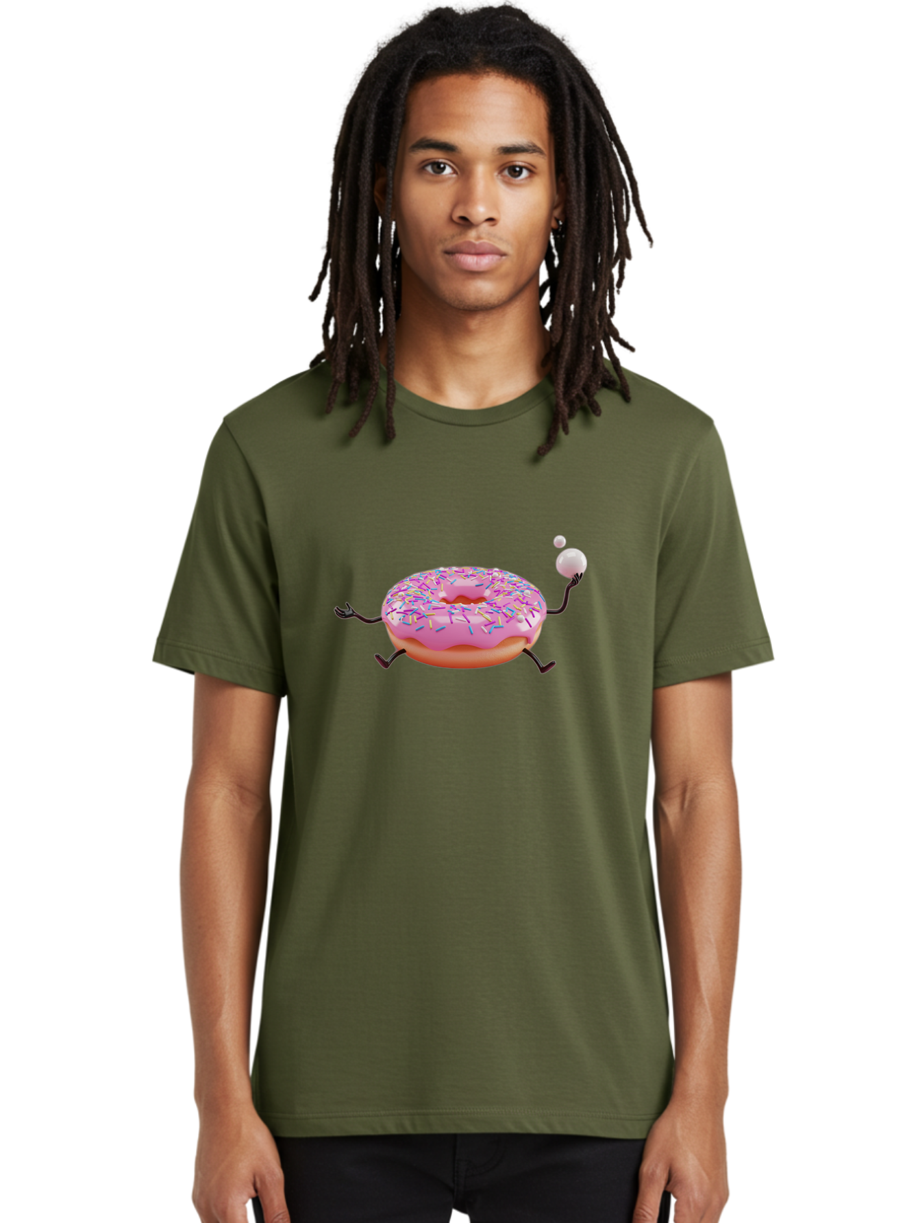 Donut-With-Arms Men'S Graphic Tee, 100% Cotton, Comfortable Casual Summer Wear, Machine Washable, Vintage Camera, Old Camera, Antique Camera, Black Camera, Classic Photography, Photography Equipment, Nostalgic Device, Film Camera, Camera Art Bak443