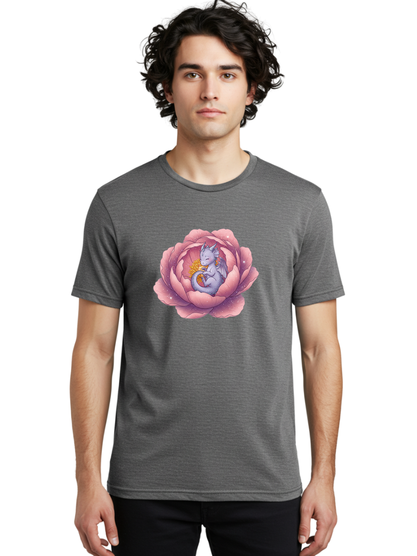 Dragon-In-A-Pink-Lotus Men'S Graphic Tee, 100% Cotton, Comfortable Casual Summer Wear, Machine Washable, Vintage Camera, Old Camera, Antique Camera, Black Camera, Classic Photography, Photography Equipment, Nostalgic Device, Film Camera, Bak450