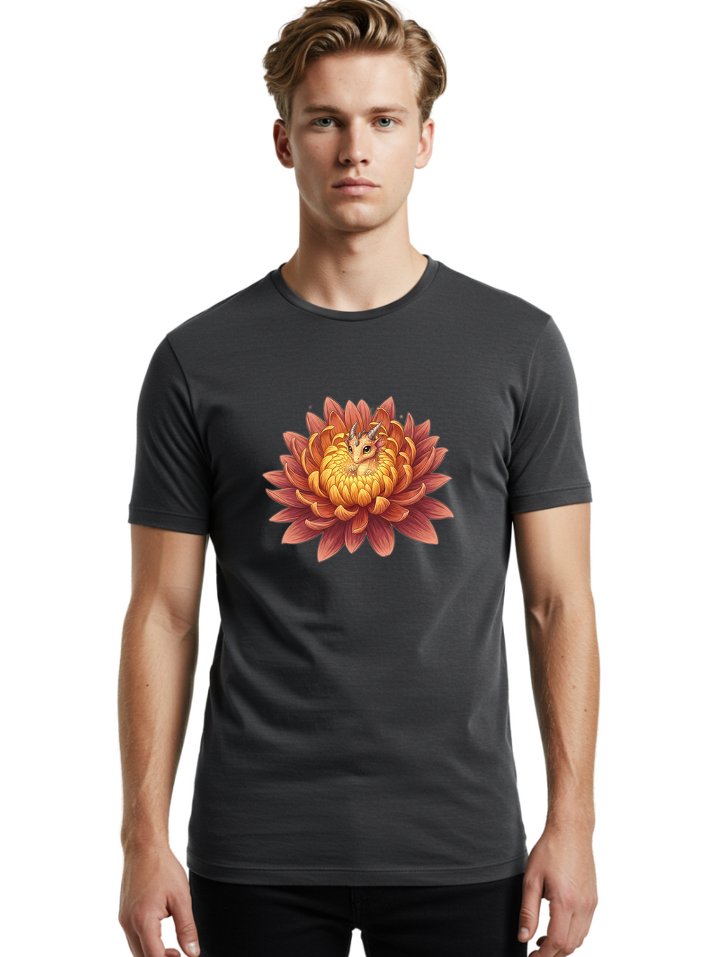Dragon-In-Bloom Men'S Graphic Tee, 100% Cotton, Comfortable Casual Summer Wear, Machine Washable, Vintage Camera, Old Camera, Antique Camera, Black Camera, Classic Photography, Photography Equipment, Nostalgic Device, Film Camera, Camera Art Bak452