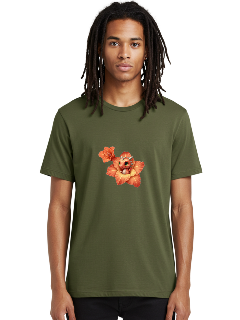 Dragon-In-Flower-1 Men'S Graphic Tee, 100% Cotton, Comfortable Casual Summer Wear, Machine Washable, Vintage Camera, Old Camera, Antique Camera, Black Camera, Classic Photography, Photography Equipment, Nostalgic Device, Film Camera, Bak453