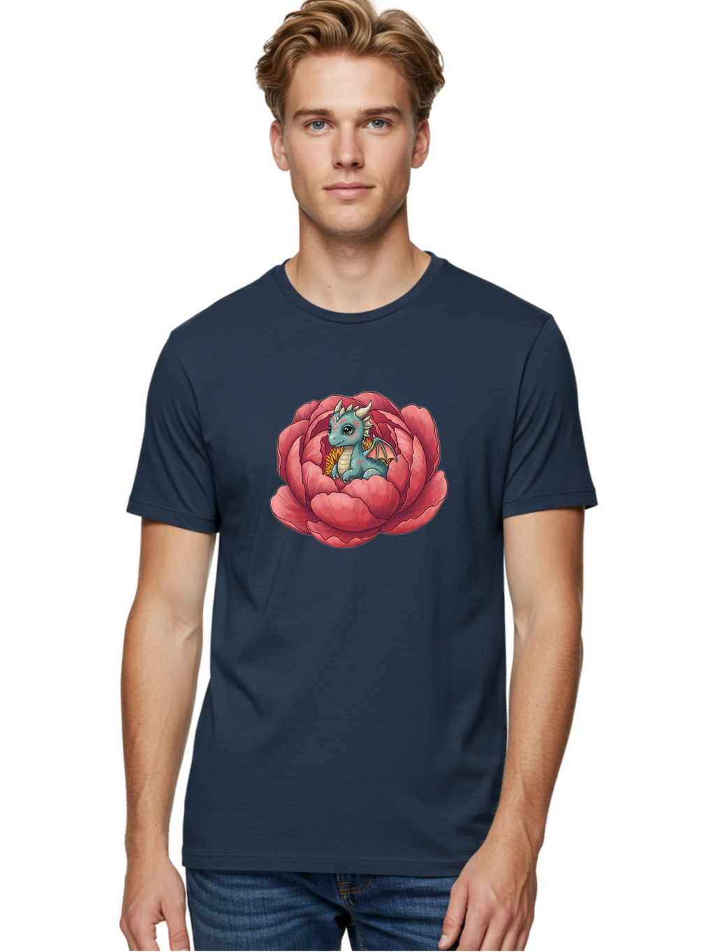Dragon-In-Flower-2 Men'S Graphic Tee, 100% Cotton, Comfortable Casual Summer Wear, Machine Washable, Vintage Camera, Old Camera, Antique Camera, Black Camera, Classic Photography, Photography Equipment, Nostalgic Device, Film Camera, Bak454