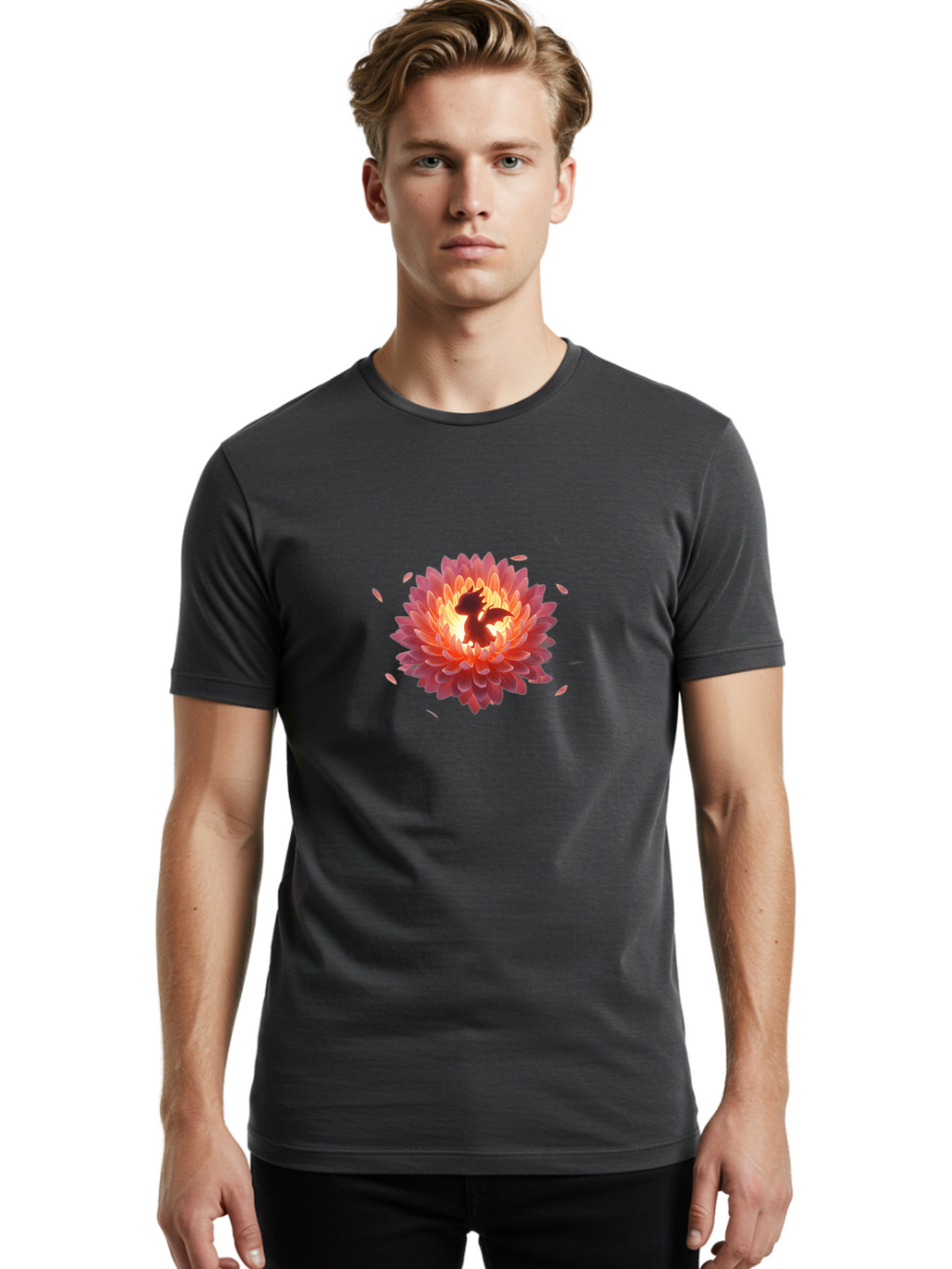 Dragon-In-Flower Men'S Graphic Tee, 100% Cotton, Comfortable Casual Summer Wear, Machine Washable, Vintage Camera, Old Camera, Antique Camera, Black Camera, Classic Photography, Photography Equipment, Nostalgic Device, Film Camera, Camera Art Bak455