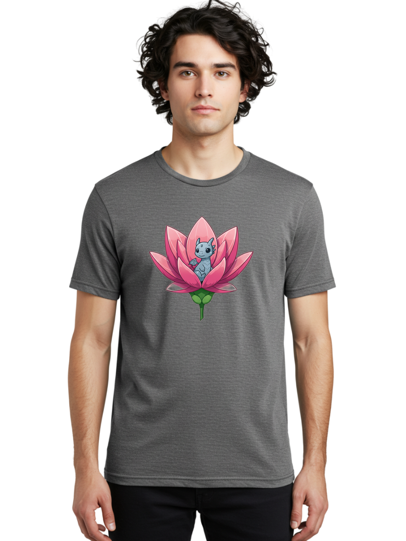 Dragon-In-Lotus-1 Men'S Graphic Tee, 100% Cotton, Comfortable Casual Summer Wear, Machine Washable, Vintage Camera, Old Camera, Antique Camera, Black Camera, Classic Photography, Photography Equipment, Nostalgic Device, Film Camera, Camera Art Bak457
