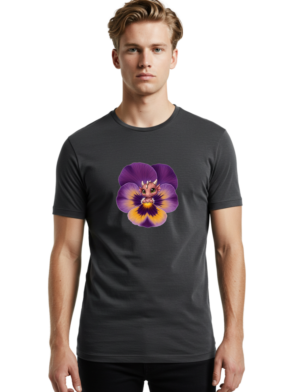 Dragon-In-Pansy Men'S Graphic Tee, 100% Cotton, Comfortable Casual Summer Wear, Machine Washable, Vintage Camera, Old Camera, Antique Camera, Black Camera, Classic Photography, Photography Equipment, Nostalgic Device, Film Camera, Camera Art Bak460