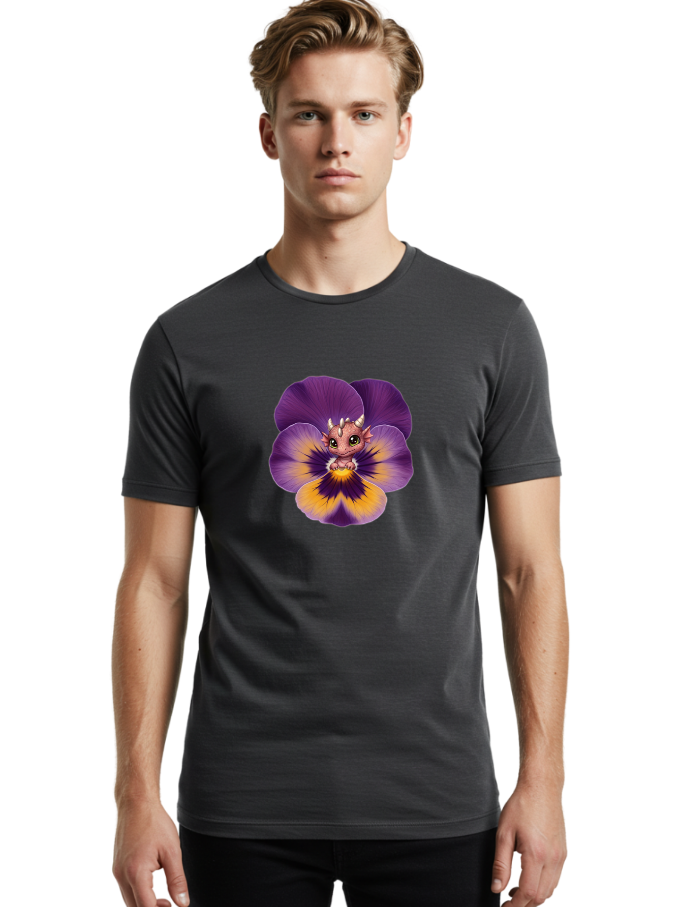 Dragon-In-Pansy Men'S Graphic Tee, 100% Cotton, Comfortable Casual Summer Wear, Machine Washable, Vintage Camera, Old Camera, Antique Camera, Black Camera, Classic Photography, Photography Equipment, Nostalgic Device, Film Camera, Camera Art Bak460