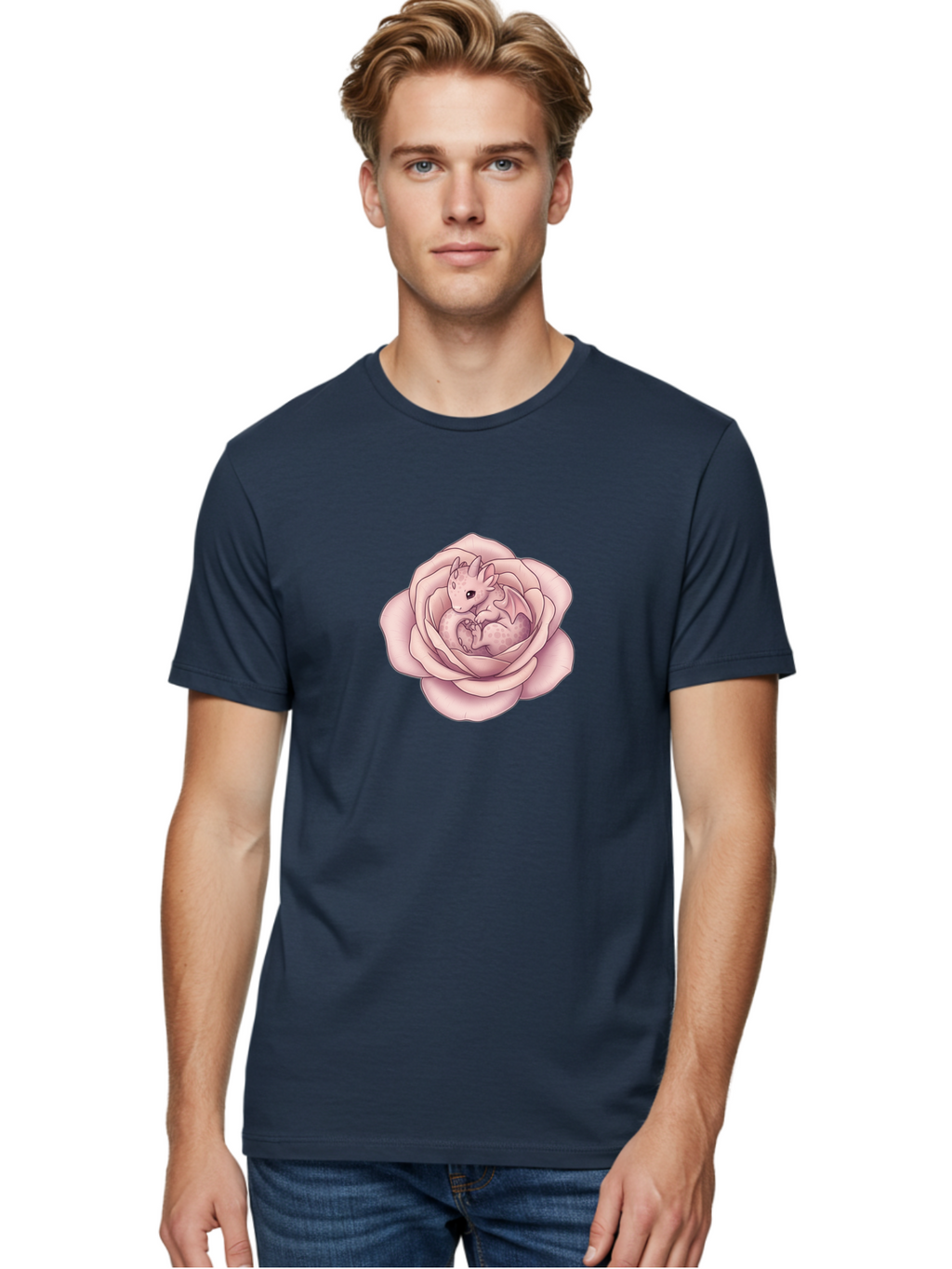 Dragon-In-Rose-2 Men'S Graphic Tee, 100% Cotton, Comfortable Casual Summer Wear, Machine Washable, Vintage Camera, Old Camera, Antique Camera, Black Camera, Classic Photography, Photography Equipment, Nostalgic Device, Film Camera, Camera Art Bak465