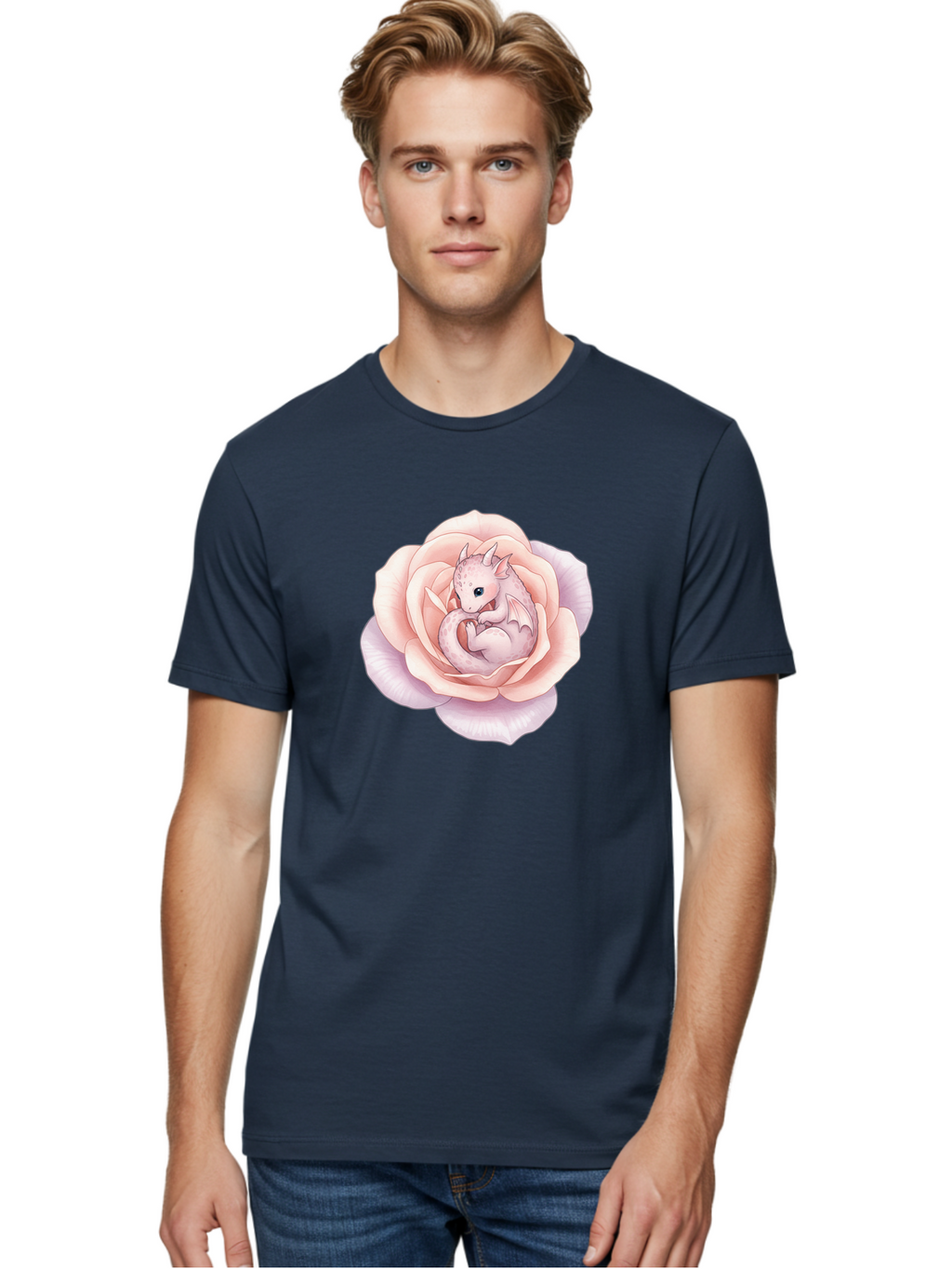 Dragon-In-Rose-3 Men'S Graphic Tee, 100% Cotton, Comfortable Casual Summer Wear, Machine Washable, Vintage Camera, Old Camera, Antique Camera, Black Camera, Classic Photography, Photography Equipment, Nostalgic Device, Film Camera, Camera Art Bak466