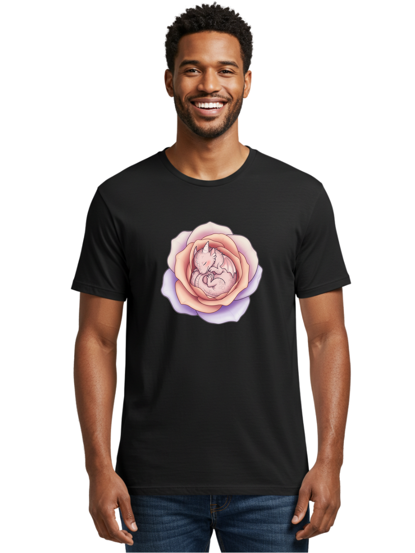 Dragon-In-Rose-4 Men'S Graphic Tee, 100% Cotton, Comfortable Casual Summer Wear, Machine Washable, Vintage Camera, Old Camera, Antique Camera, Black Camera, Classic Photography, Photography Equipment, Nostalgic Device, Film Camera, Camera Art Bak467
