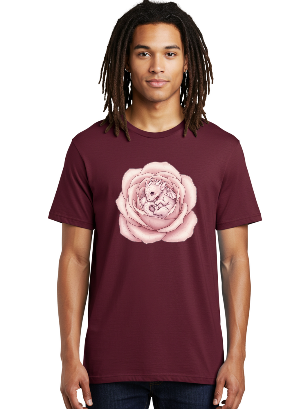 Dragon-In-Rose-5 Men'S Graphic Tee, 100% Cotton, Comfortable Casual Summer Wear, Machine Washable, Vintage Camera, Old Camera, Antique Camera, Black Camera, Classic Photography, Photography Equipment, Nostalgic Device, Film Camera, Camera Art Bak468