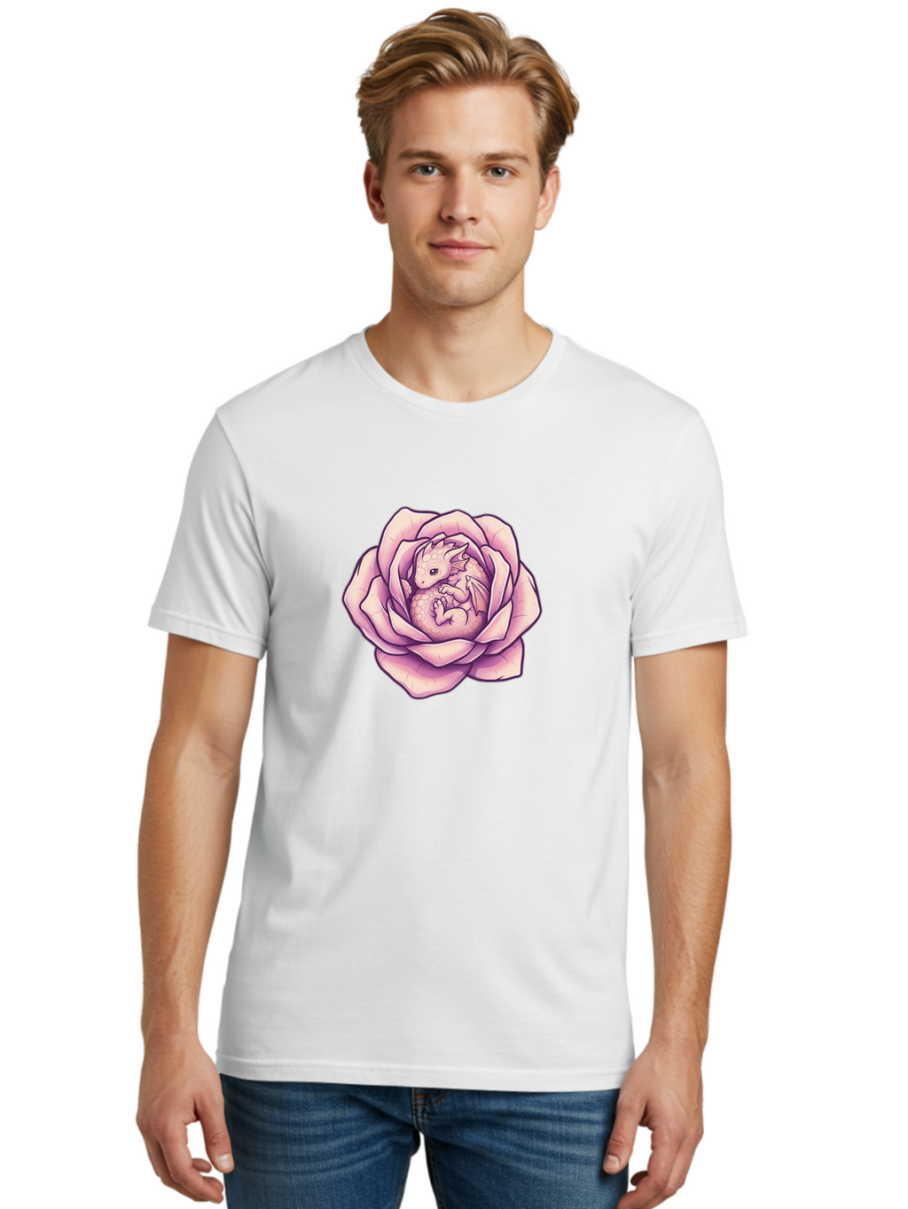 Dragon-In-Rose-7 Men'S Graphic Tee, 100% Cotton, Comfortable Casual Summer Wear, Machine Washable, Vintage Camera, Old Camera, Antique Camera, Black Camera, Classic Photography, Photography Equipment, Nostalgic Device, Film Camera, Camera Art Bak470