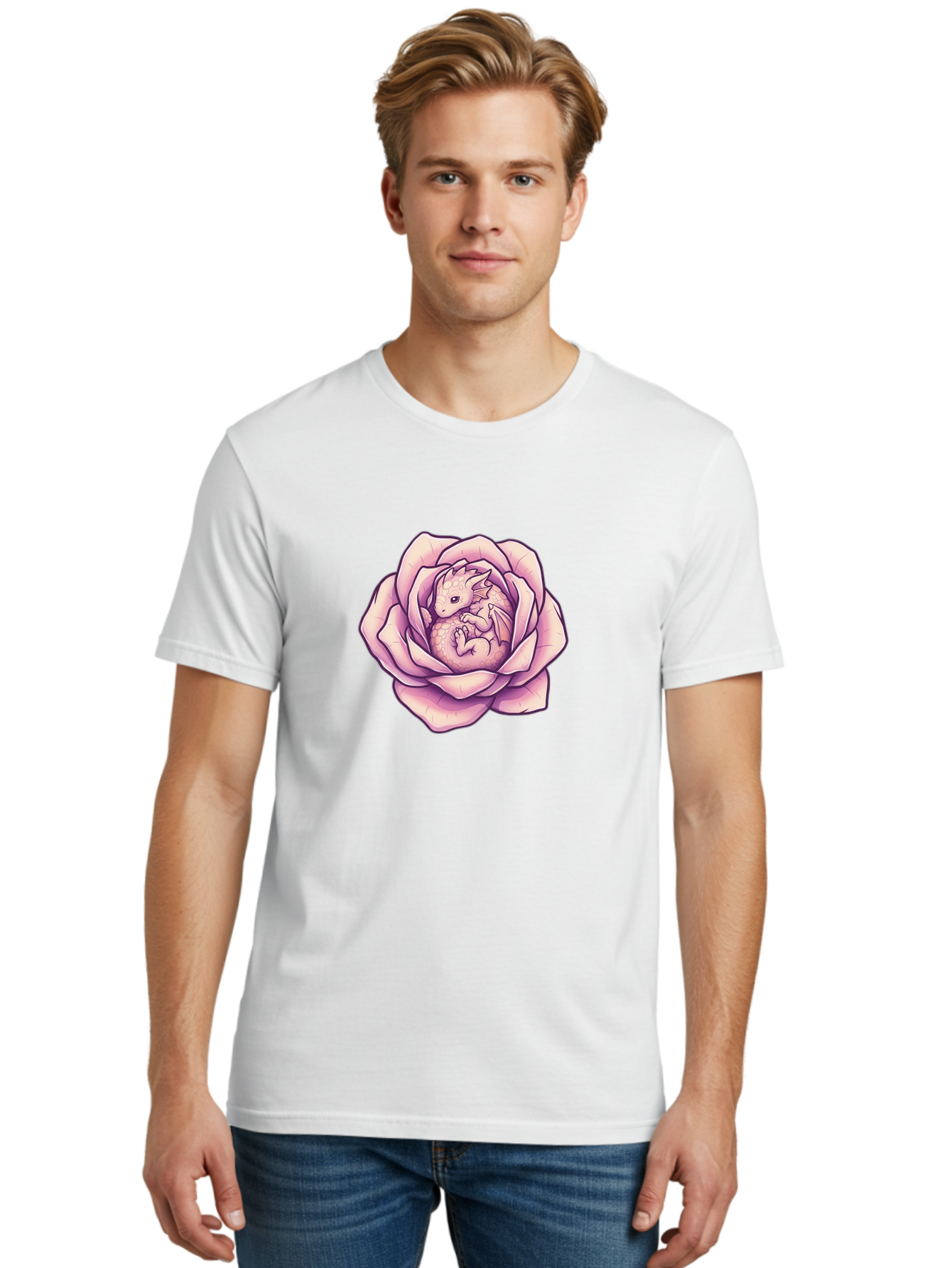 Dragon-In-Rose-7 Men'S Graphic Tee, 100% Cotton, Comfortable Casual Summer Wear, Machine Washable, Vintage Camera, Old Camera, Antique Camera, Black Camera, Classic Photography, Photography Equipment, Nostalgic Device, Film Camera, Camera Art Bak470