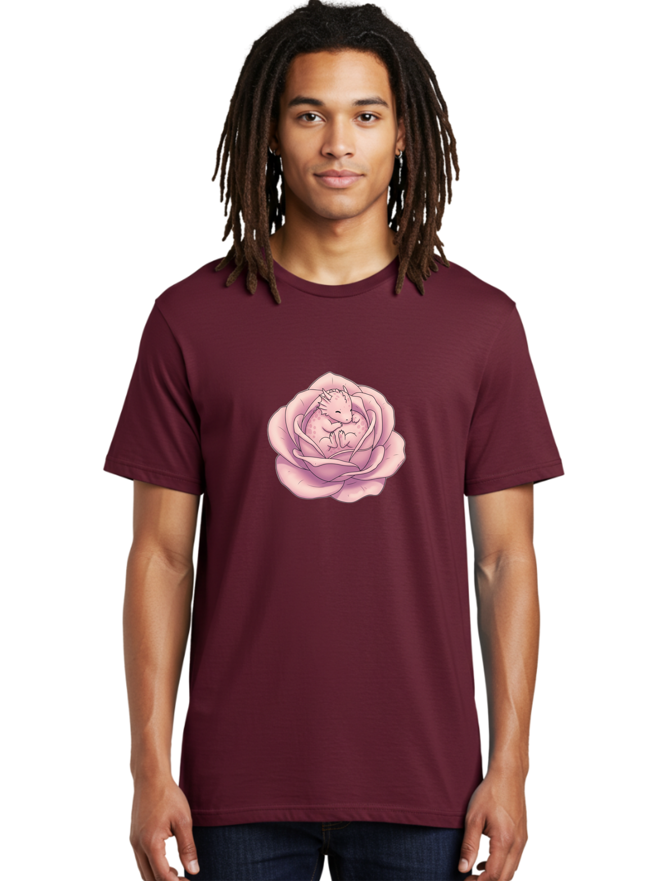 Dragon-In-Rose-8 Men'S Graphic Tee, 100% Cotton, Comfortable Casual Summer Wear, Machine Washable, Vintage Camera, Old Camera, Antique Camera, Black Camera, Classic Photography, Photography Equipment, Nostalgic Device, Film Camera, Camera Art Bak471