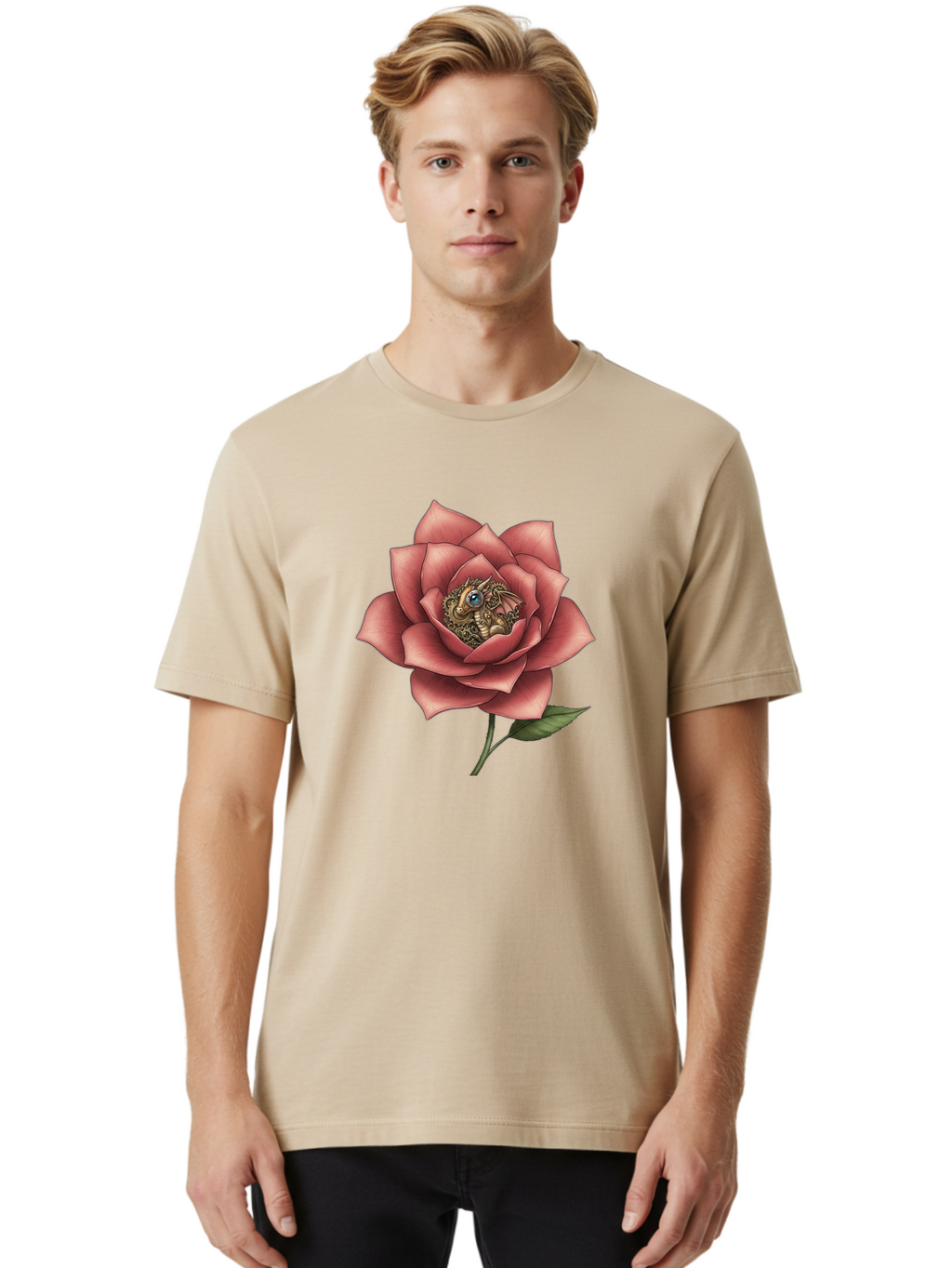 Dragon-In-Rose Men'S Graphic Tee, 100% Cotton, Comfortable Casual Summer Wear, Machine Washable, Vintage Camera, Old Camera, Antique Camera, Black Camera, Classic Photography, Photography Equipment, Nostalgic Device, Film Camera, Camera Art Bak472