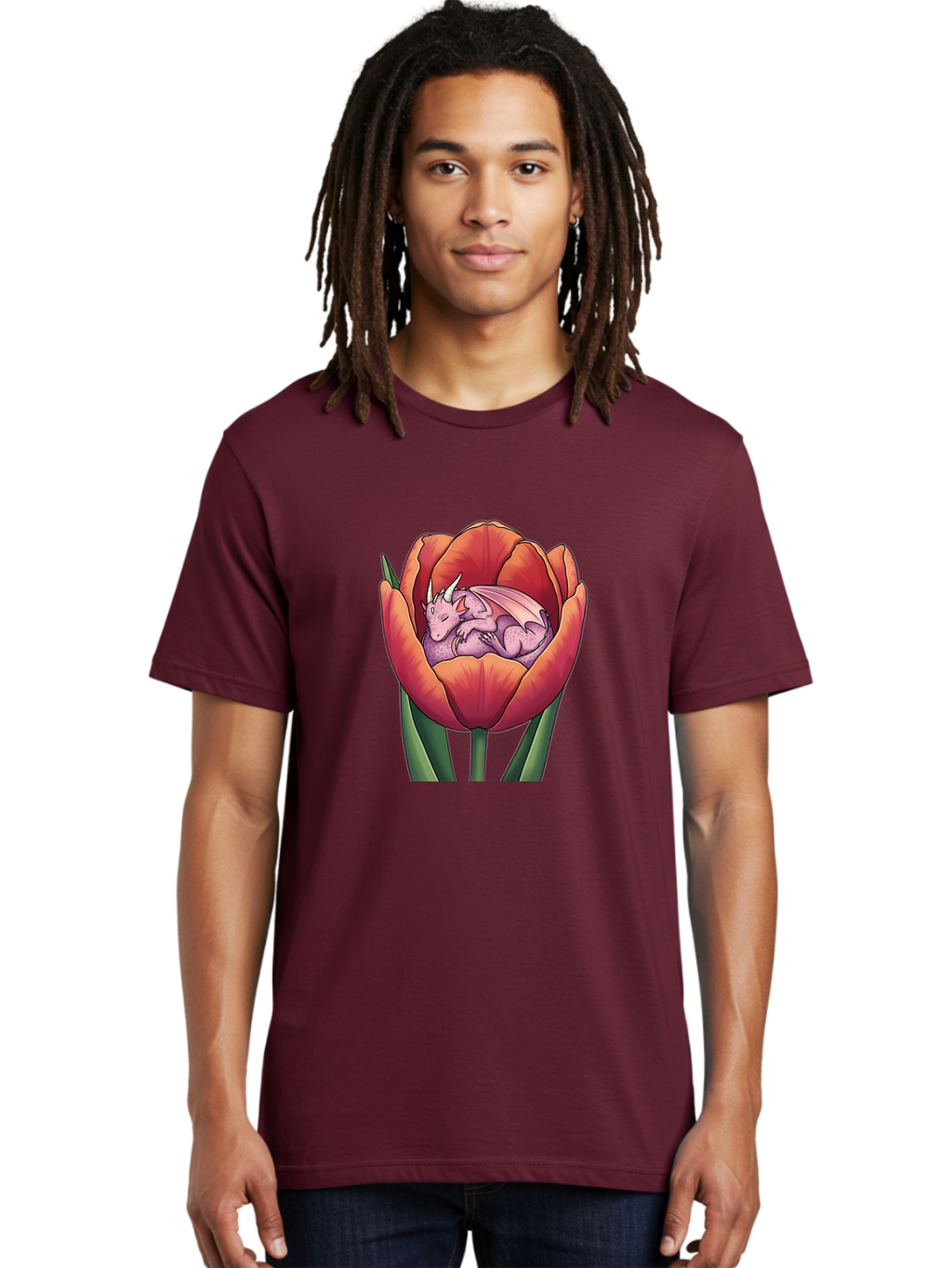 Dragon-In-Tulip-1 Men'S Graphic Tee, 100% Cotton, Comfortable Casual Summer Wear, Machine Washable, Vintage Camera, Old Camera, Antique Camera, Black Camera, Classic Photography, Photography Equipment, Nostalgic Device, Film Camera, Camera Art Bak473