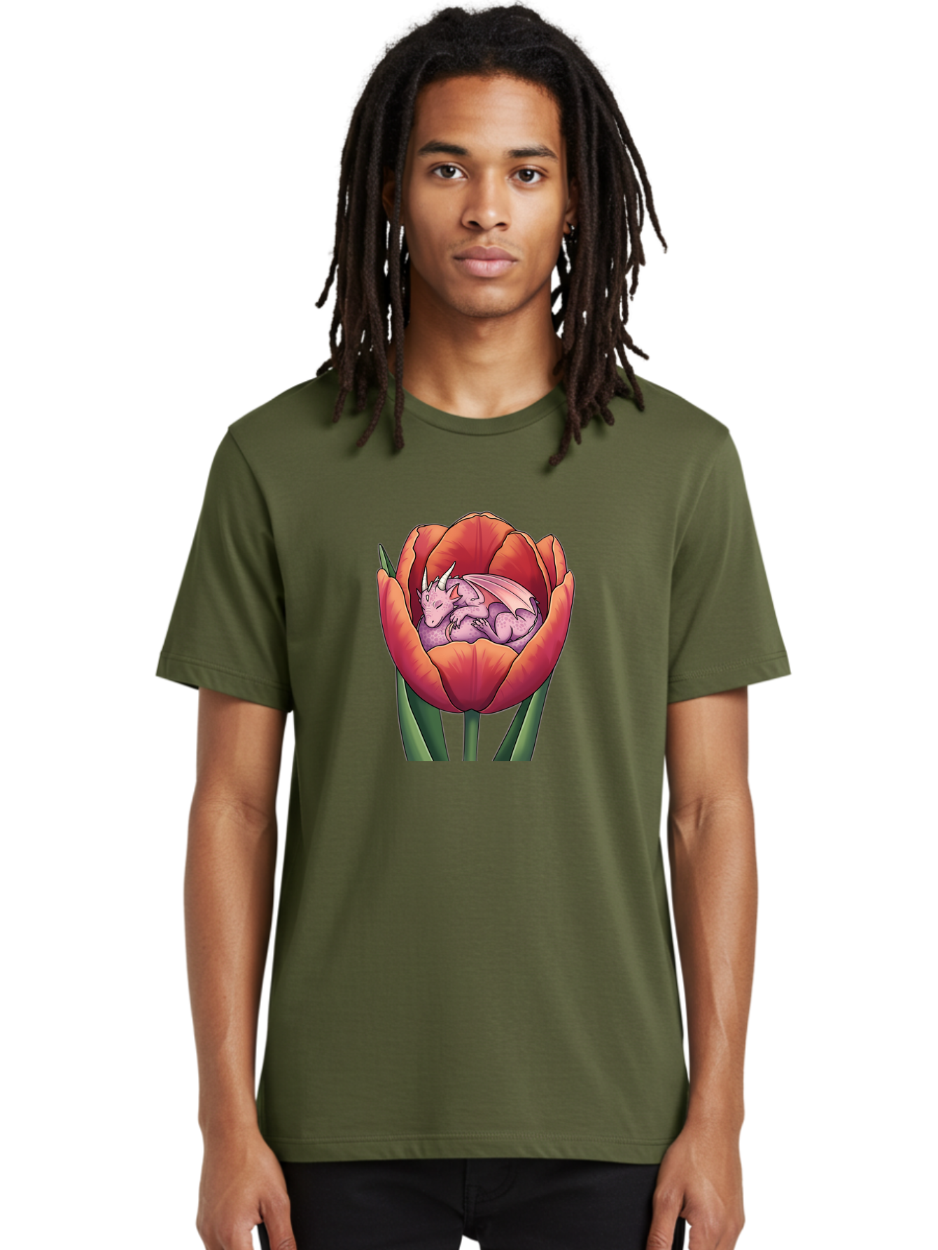 Dragon-In-Tulip-1 Men'S Graphic Tee, 100% Cotton, Comfortable Casual Summer Wear, Machine Washable, Vintage Camera, Old Camera, Antique Camera, Black Camera, Classic Photography, Photography Equipment, Nostalgic Device, Film Camera, Camera Art Bak473